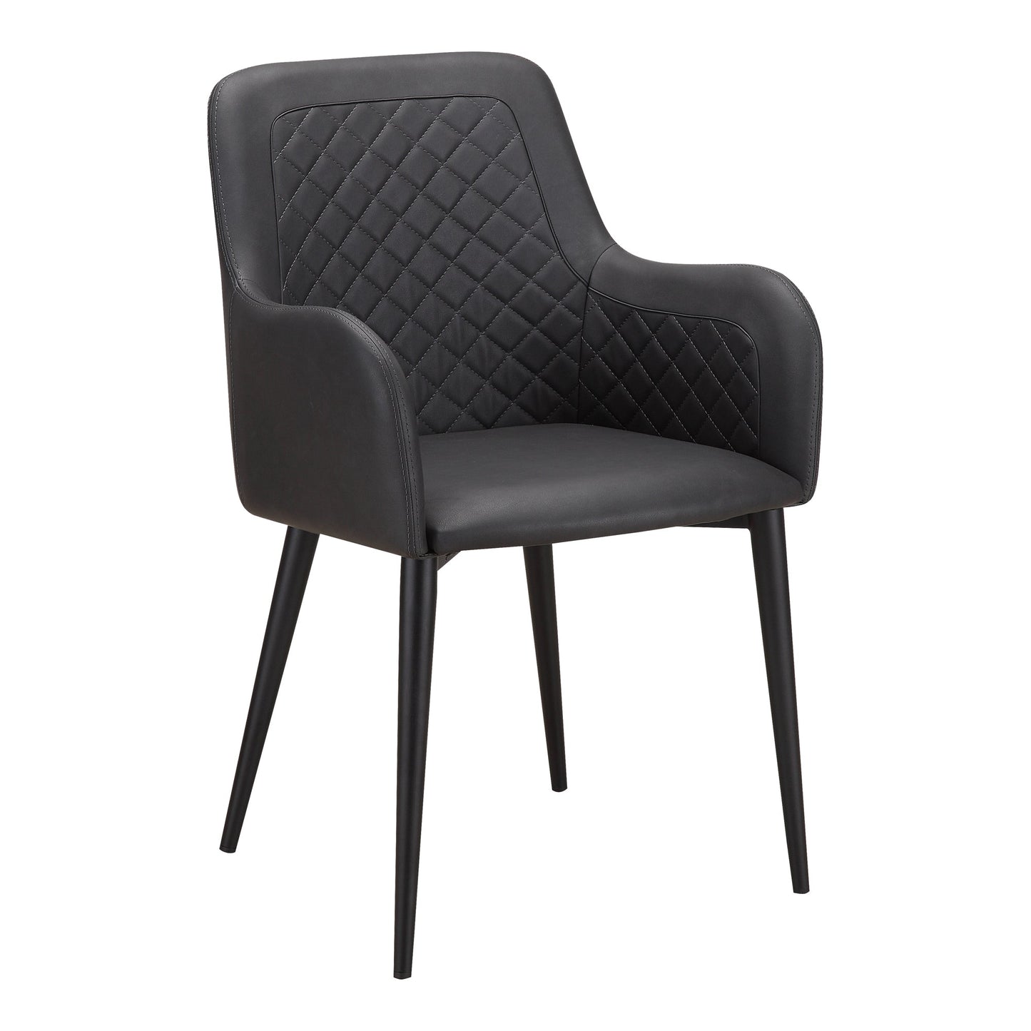 Cantata Slate Vegan Leather Dining Chair (Set of 2) - Ornate Home