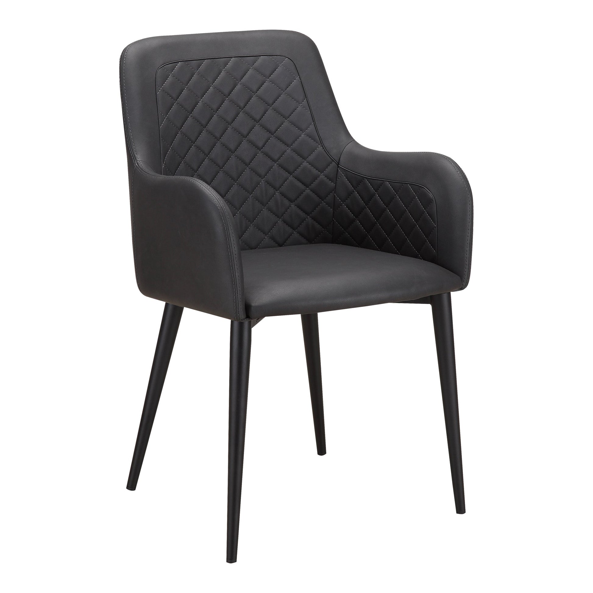Cantata Slate Vegan Leather Dining Chair (Set of 2) - Ornate Home