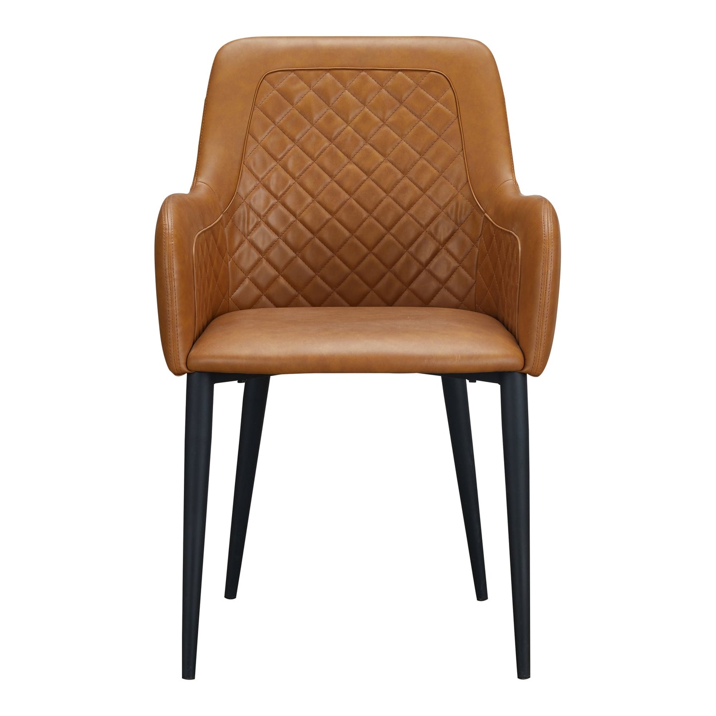 Cantata Tawny Vegan Leather  Dining Chair (Set of 2) - Ornate Home