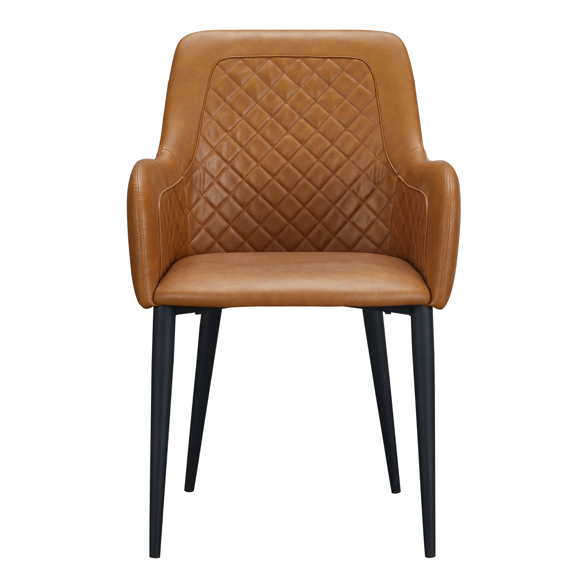 Cantata Tawny Vegan Leather  Dining Chair (Set of 2) - Ornate Home