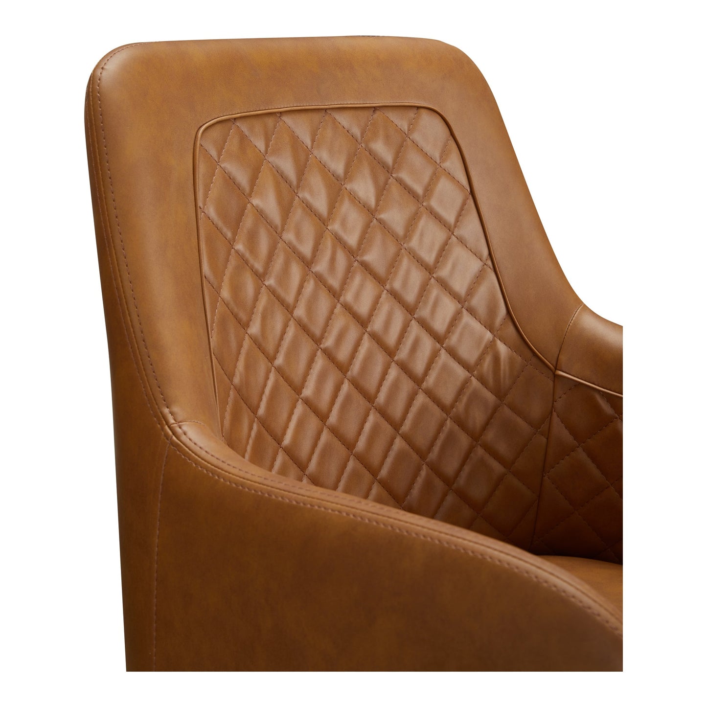 Cantata Tawny Vegan Leather  Dining Chair (Set of 2) - Ornate Home
