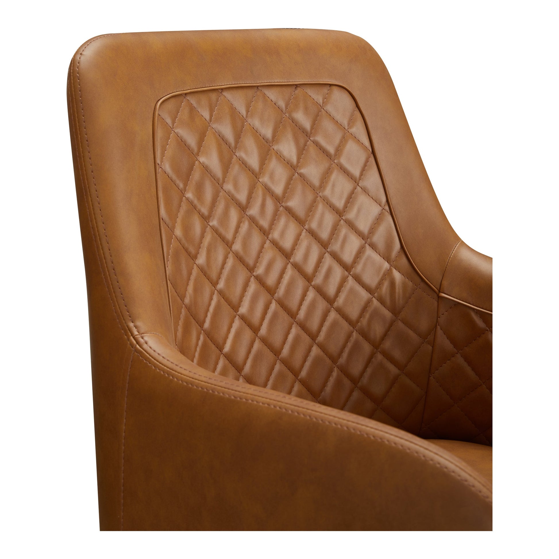 Cantata Tawny Vegan Leather  Dining Chair (Set of 2) - Ornate Home