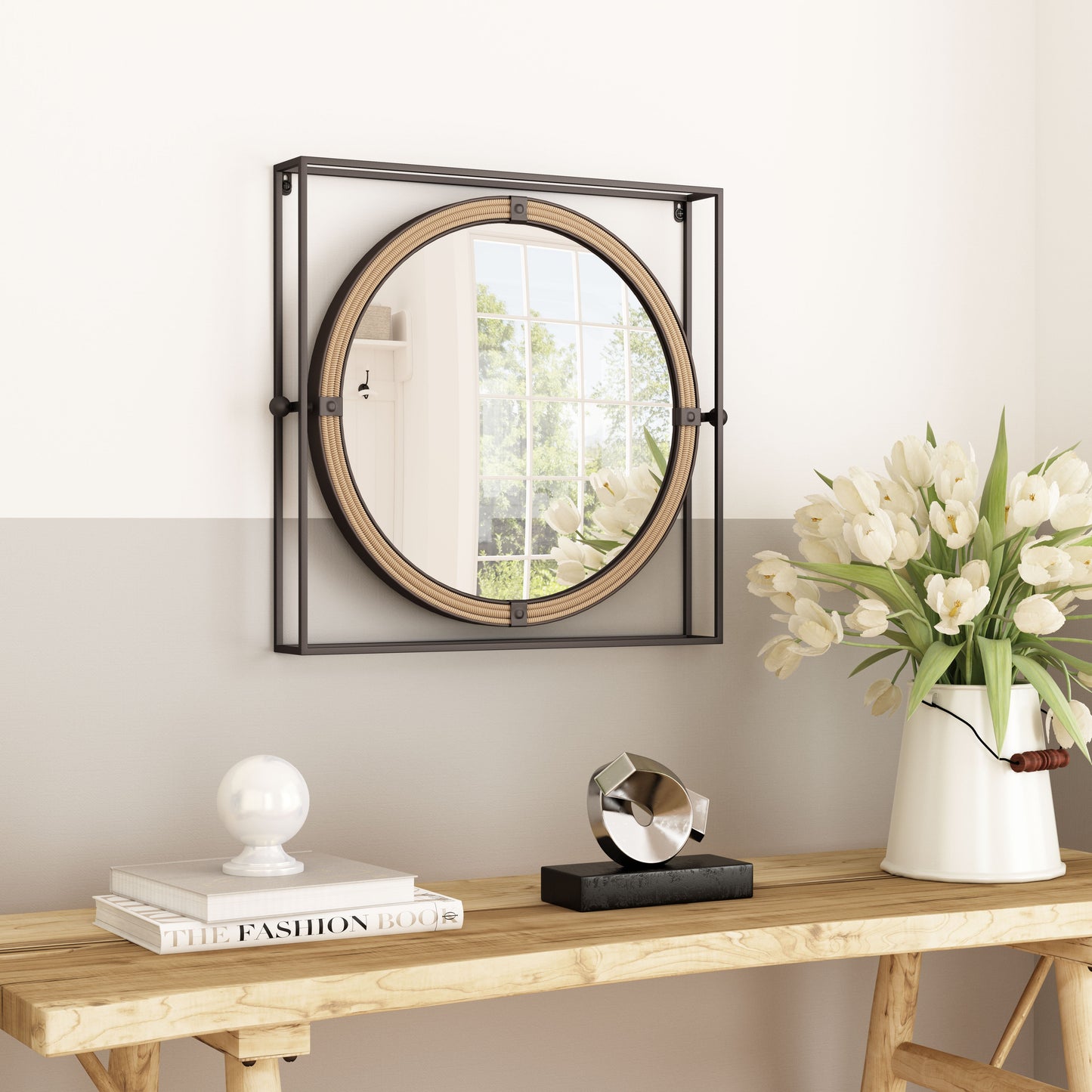 Capell Antique Gray Mirror - Ornate Home