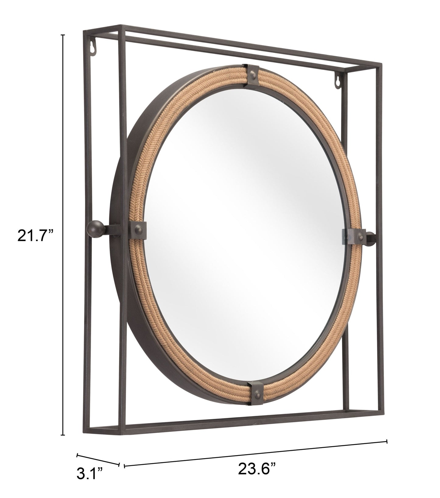 Capell Antique Gray Mirror - Ornate Home