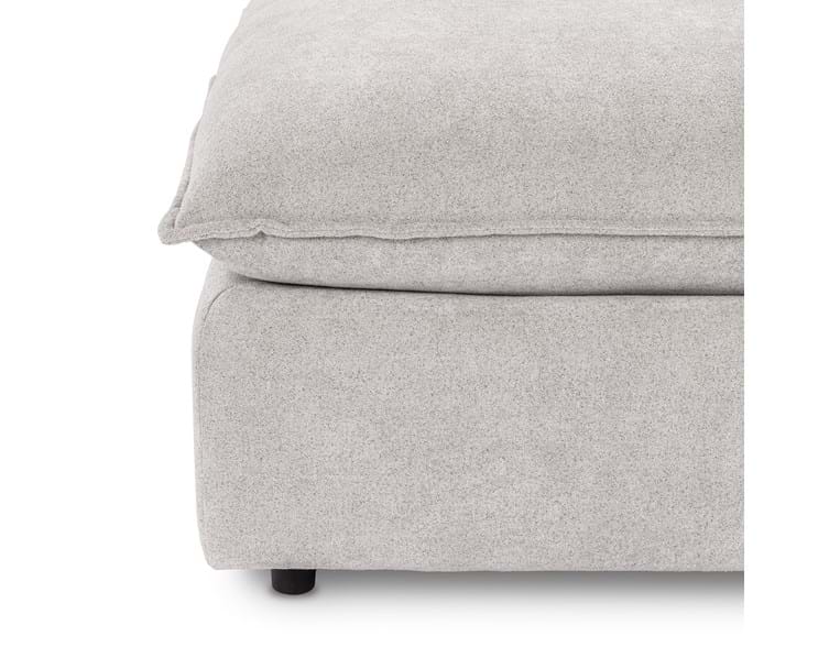 Caplan Gray Upholstered Ottoman - Ornate Home