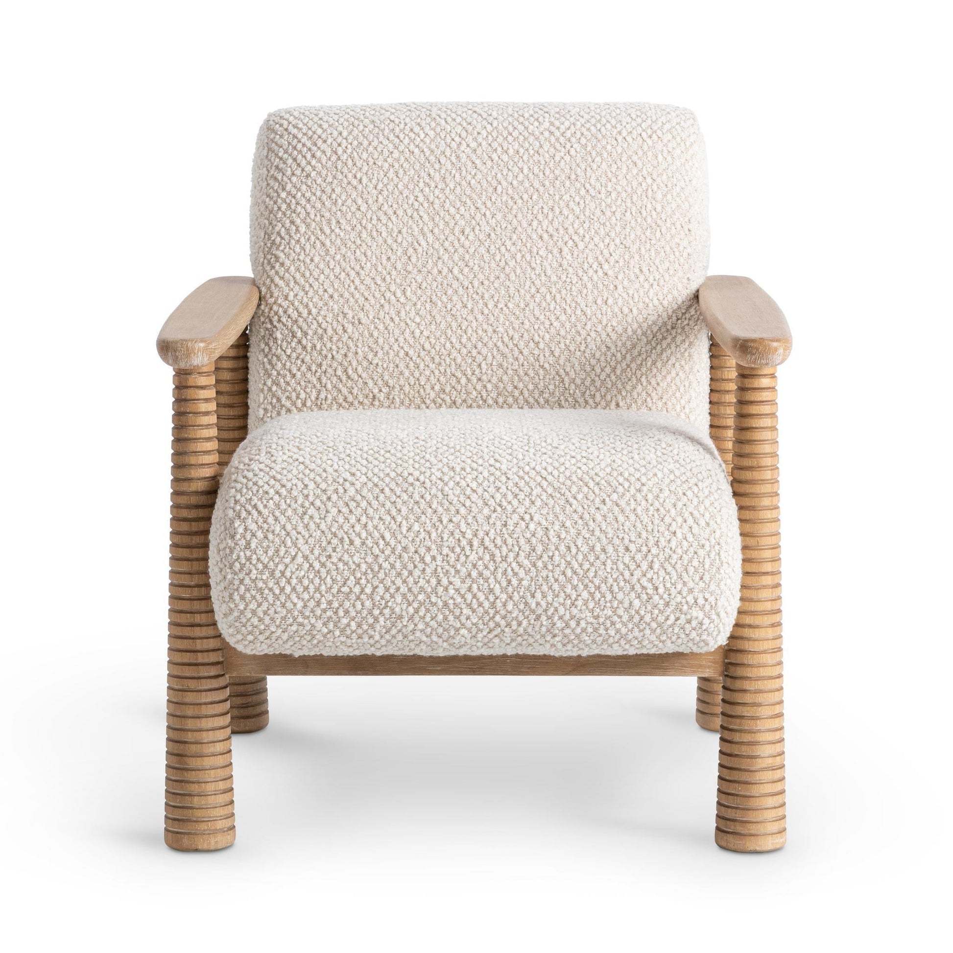 Caprice Beige Natural Accent Chair - Ornate Home