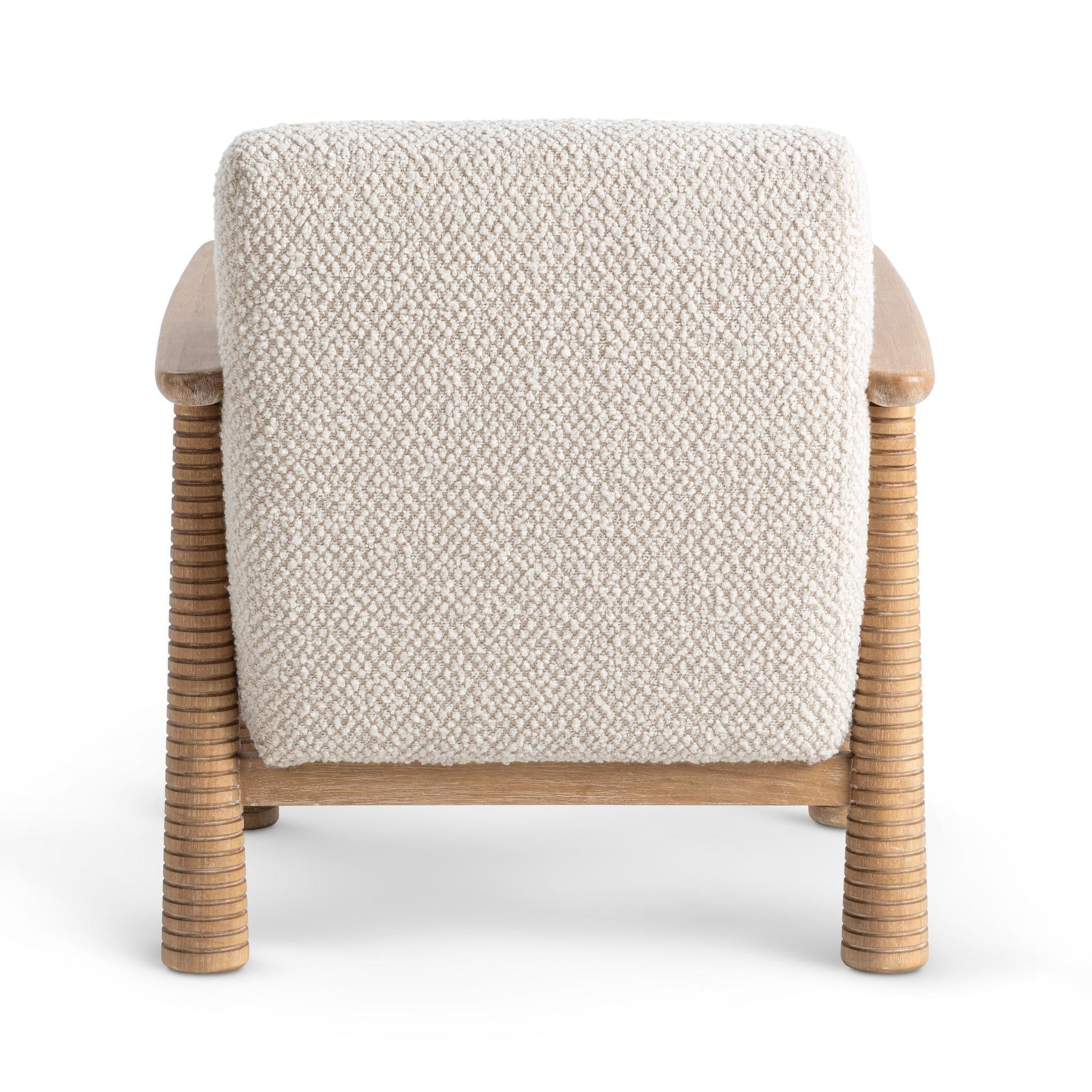 Caprice Beige Natural Accent Chair - Ornate Home