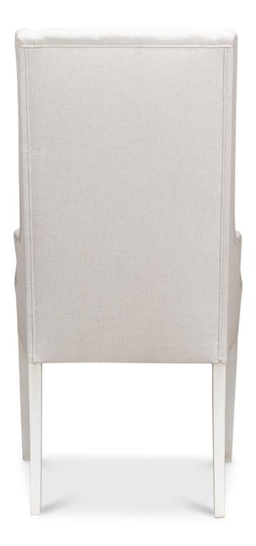 Captains White Chair - Ornate Home