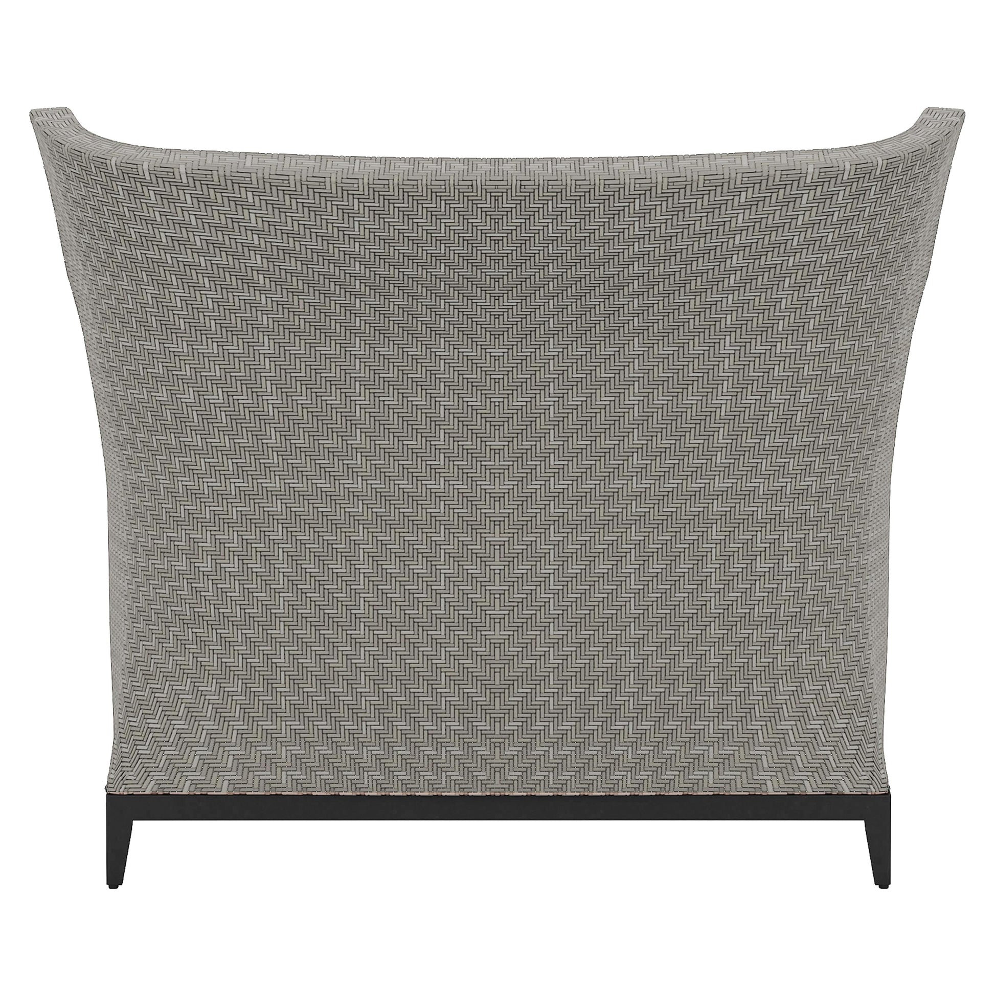 Captiva Pewter Grey/White/Cream Outdoor Chair 1/2 - Ornate Home