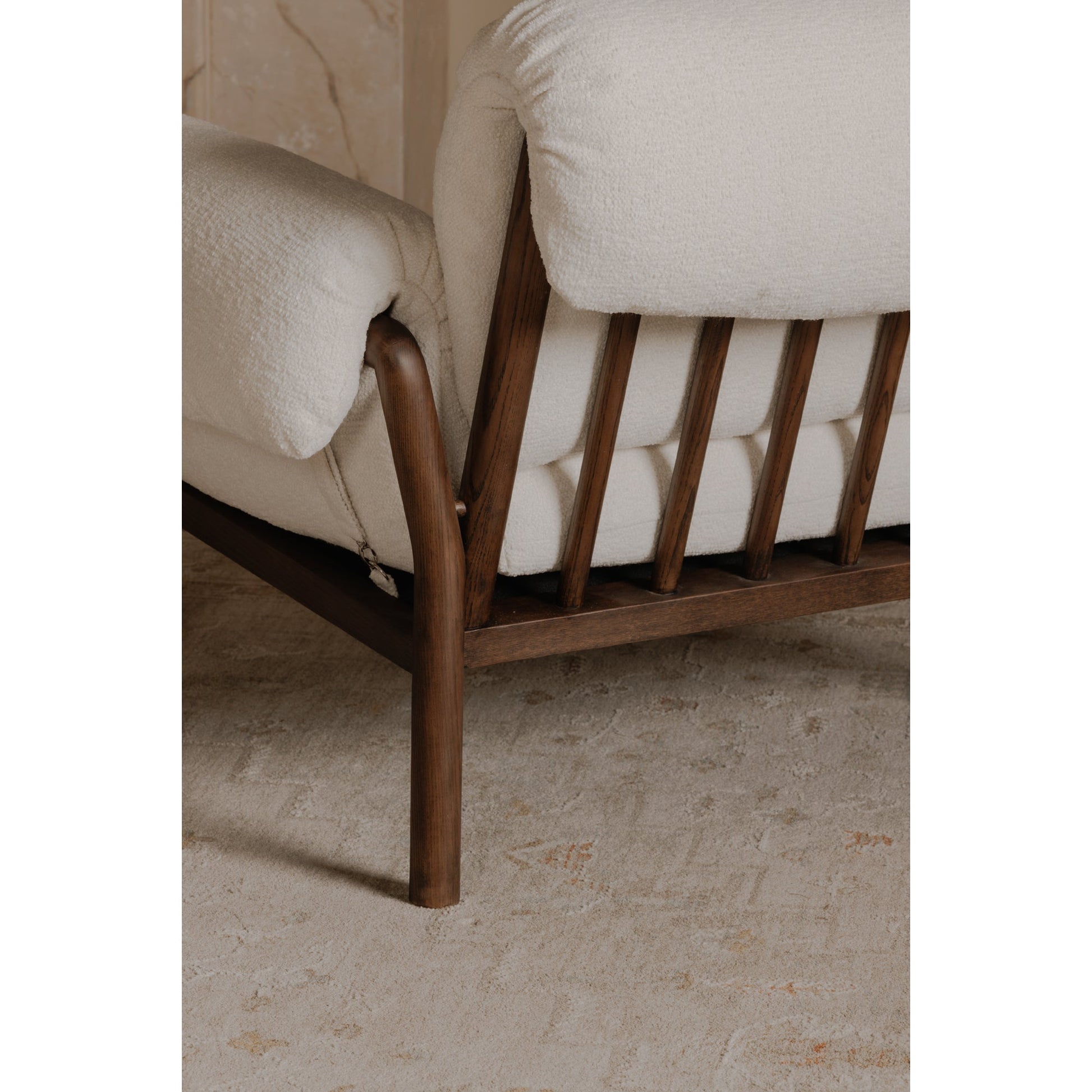 Cardero Ivory Lounge Chair - Ornate Home