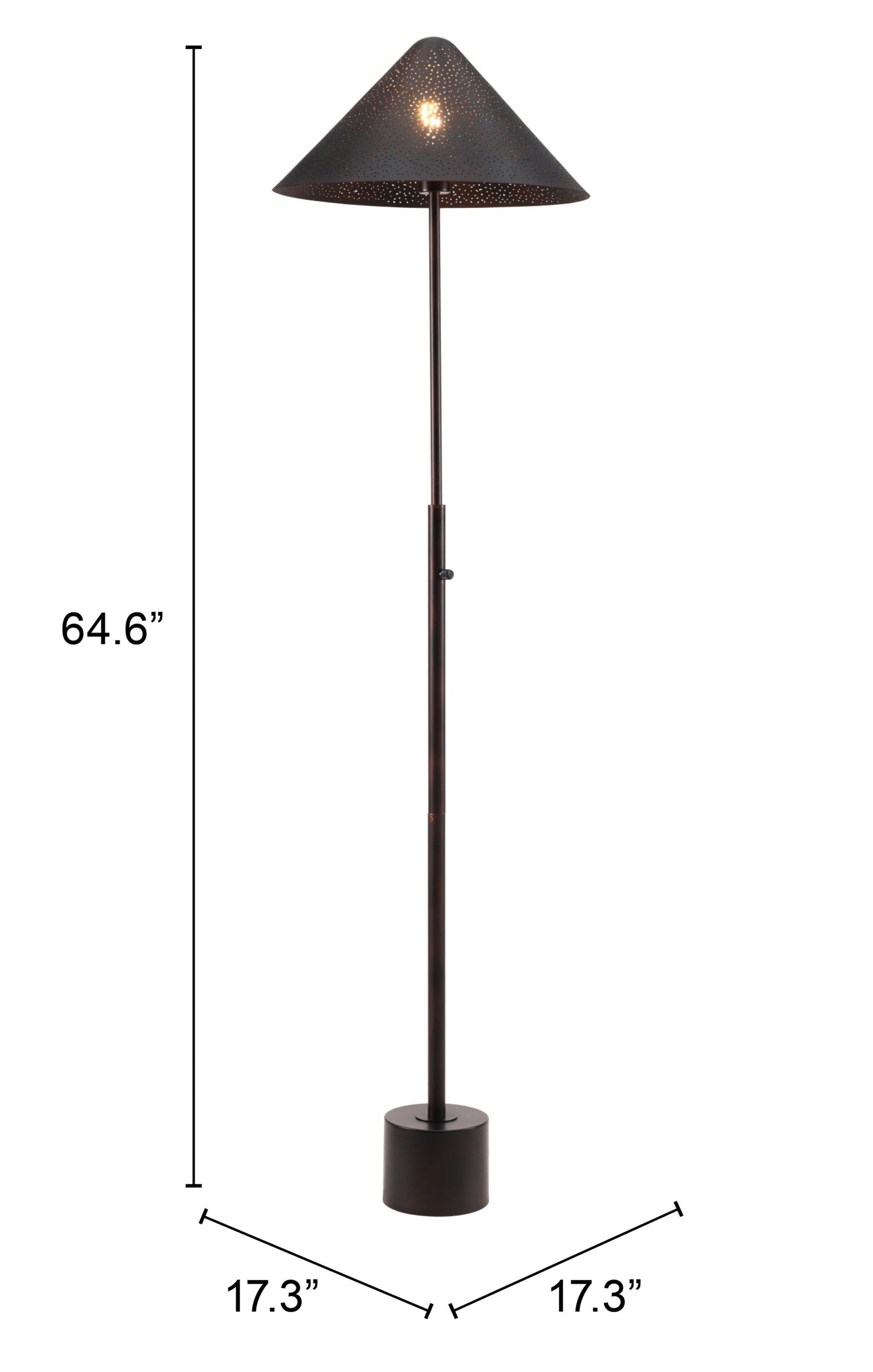 Cardo Bronze Floor Lamp - Ornate Home