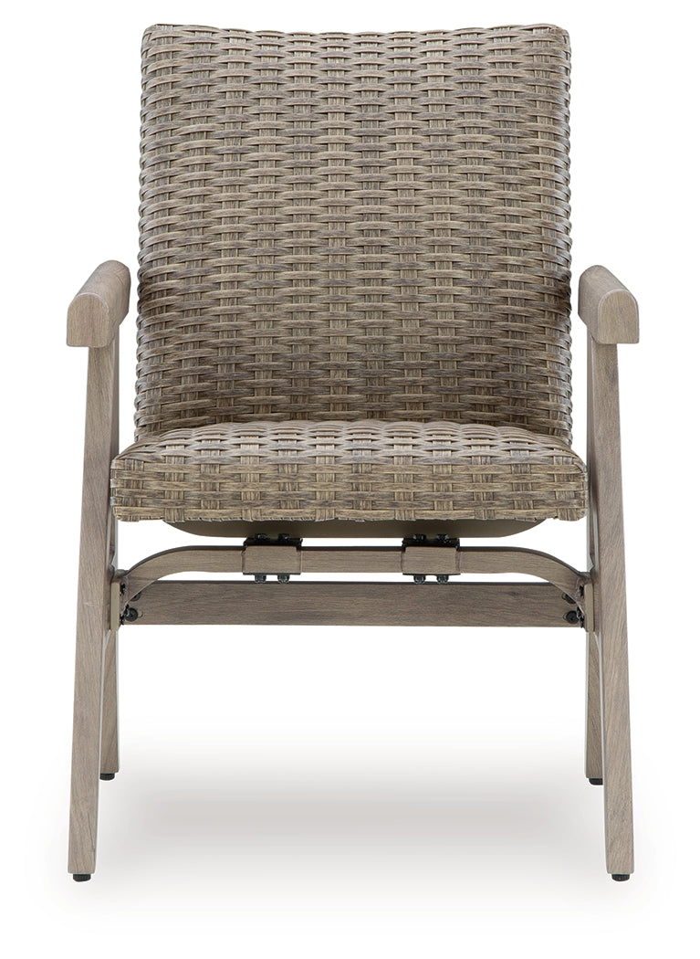 Carisbo Beige-Outdoor Rocking Arm Chair (Set of 2)- Viva Furn