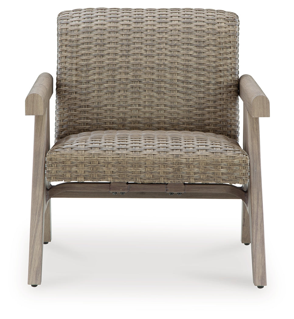 Carisbo Beige-Outdoor Rocking Lounge Chair- Viva Furn