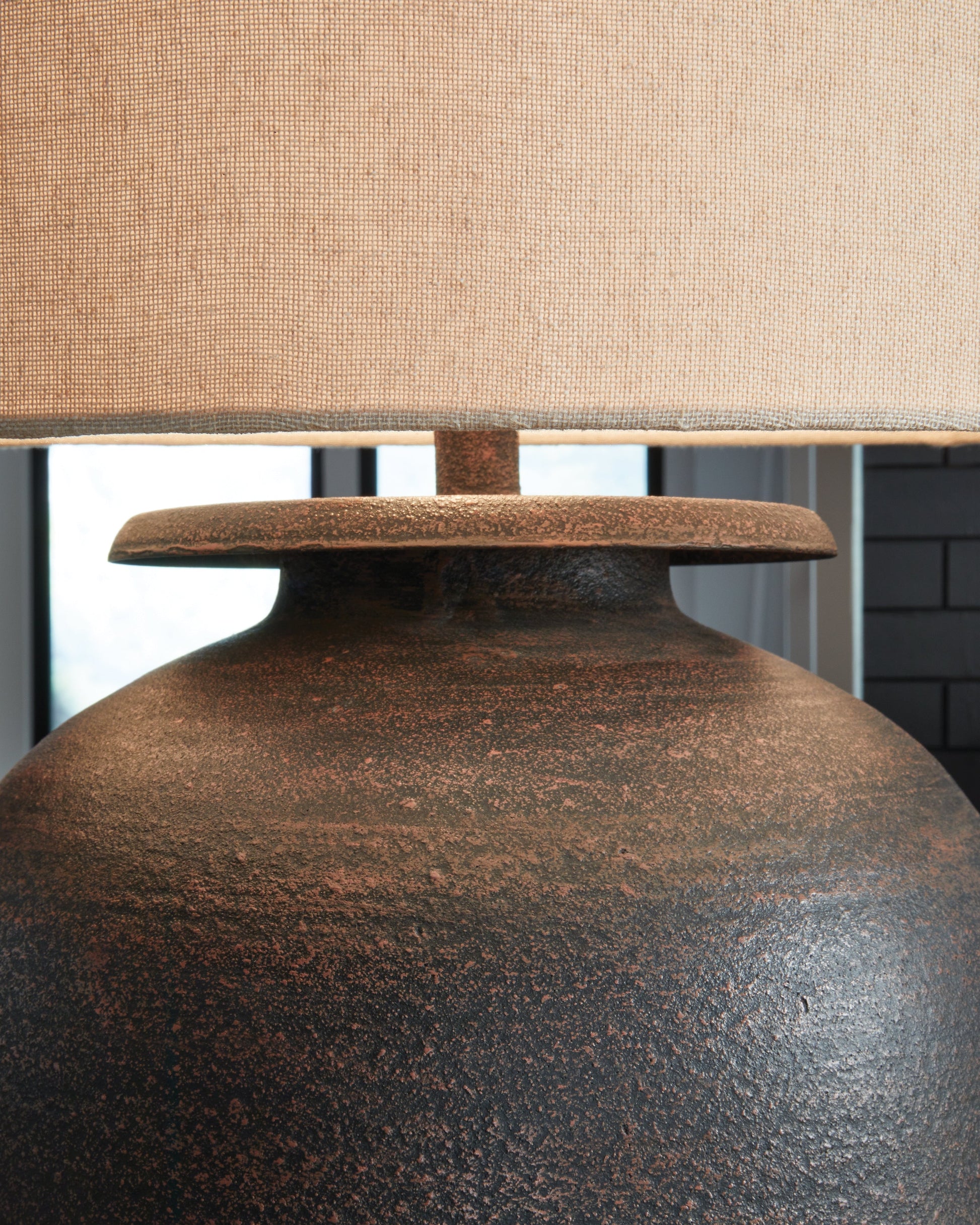 Carlenbury Antique Brown Table Lamp- Viva Furn