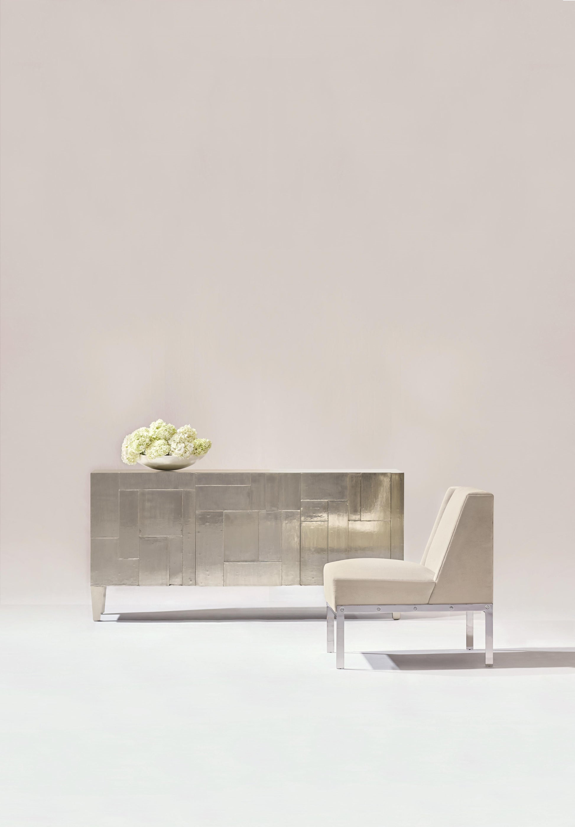 Carleton German Silver Entertainment Credenza - Ornate Home