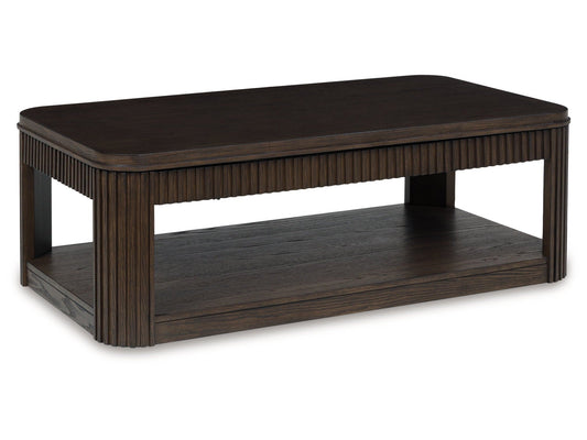 Carlibrie Warm Brown Lift Top Cocktail Table- Viva Furn