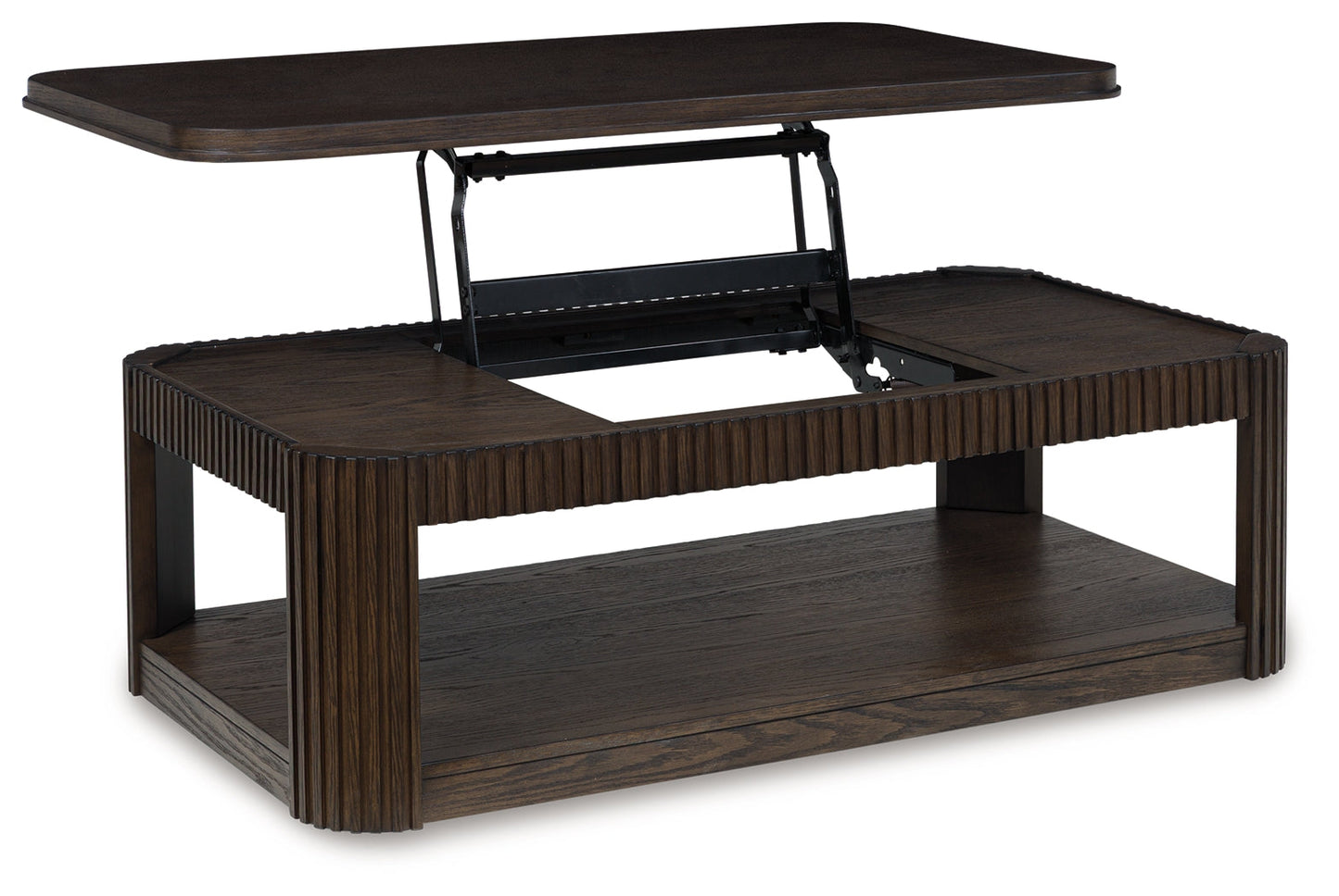 Carlibrie Warm Brown Lift Top Cocktail Table- Viva Furn
