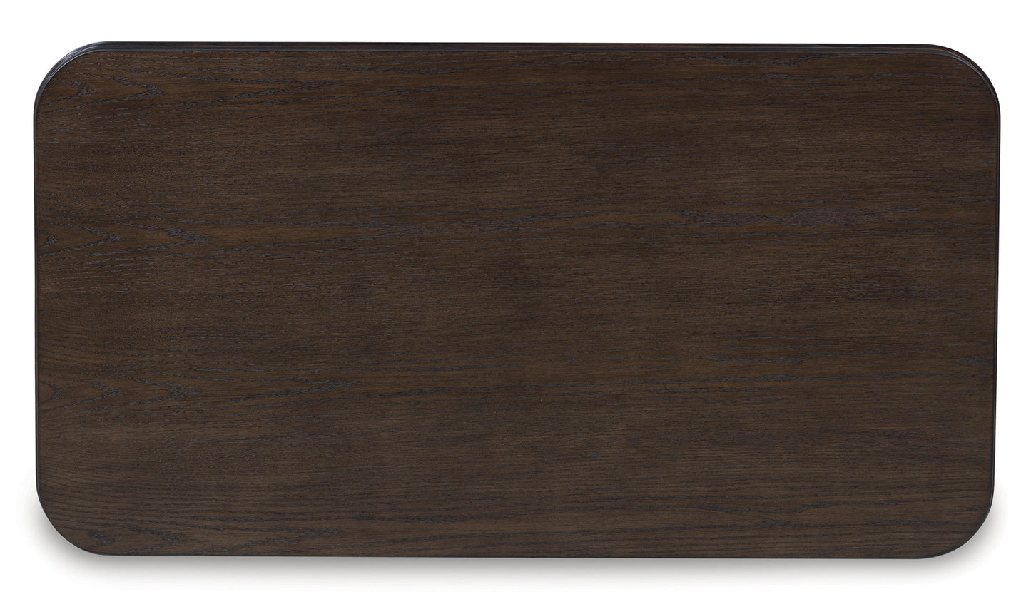 Carlibrie Warm Brown Lift Top Cocktail Table- Viva Furn