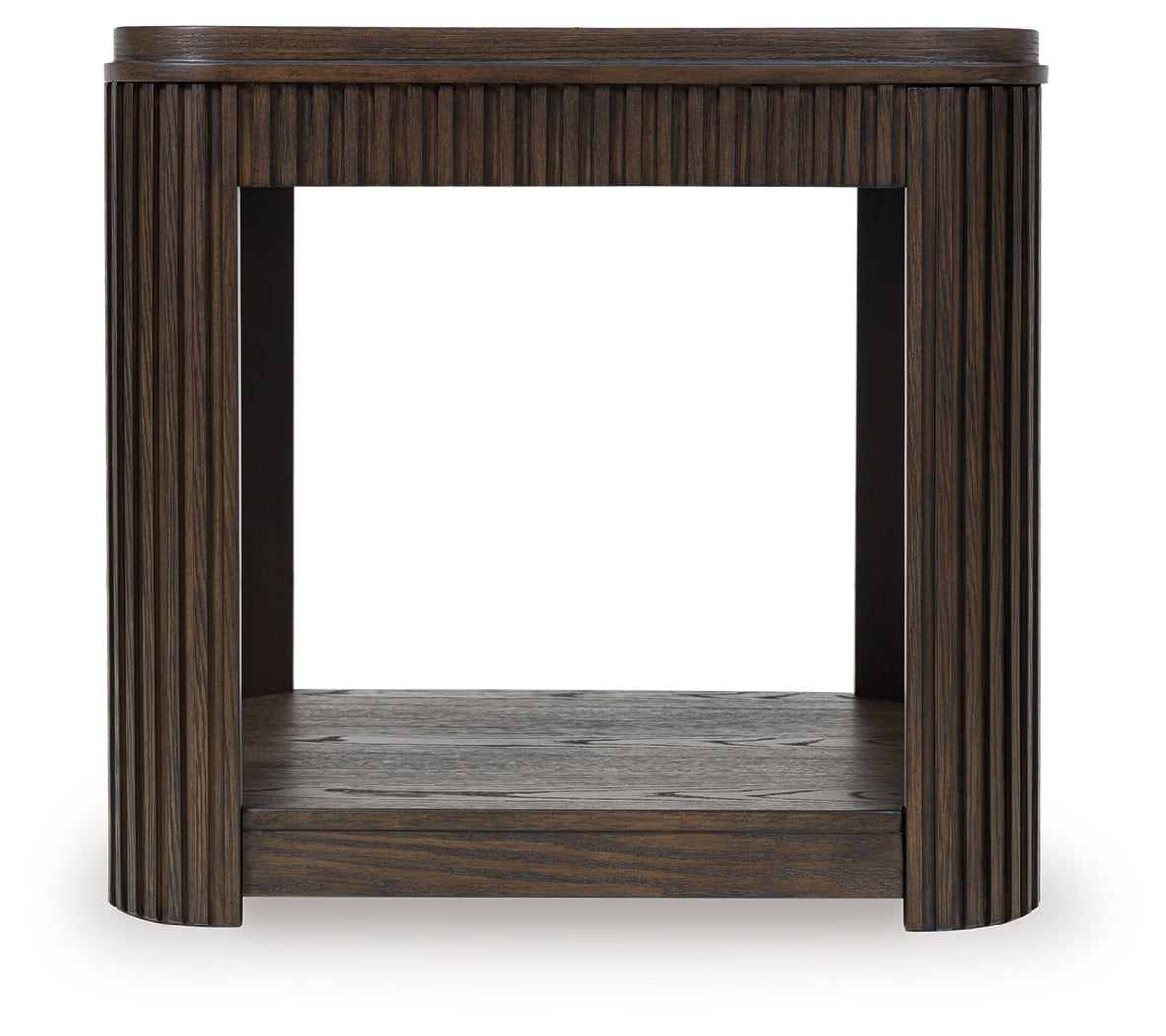 Carlibrie Warm Brown Rectangular End Table- Viva Furn