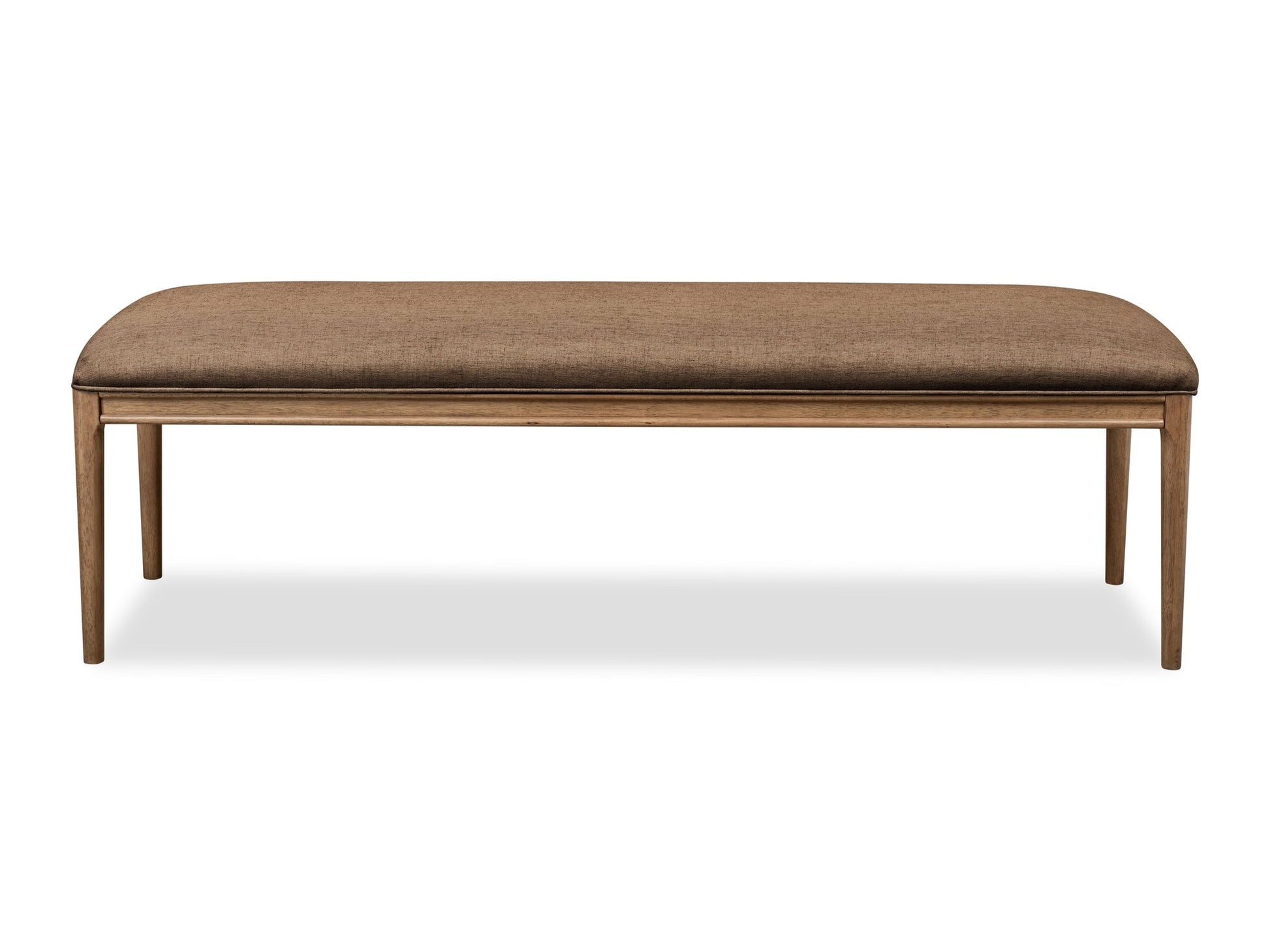 Carlisle Wheat Bread/Tofffee Crunch Upholstered Bench - Ornate Home