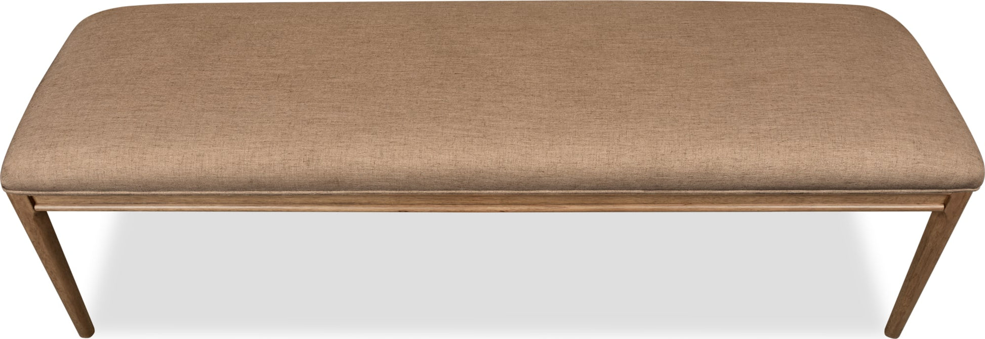 Carlisle Wheat Bread/Tofffee Crunch Upholstered Bench - Ornate Home