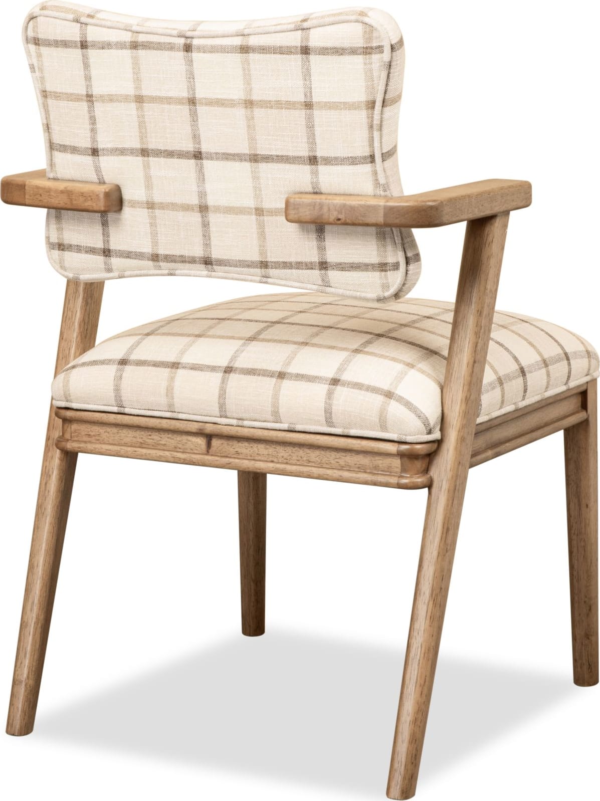 Carlisle White/Brown Armchair (Set of 2) - Ornate Home