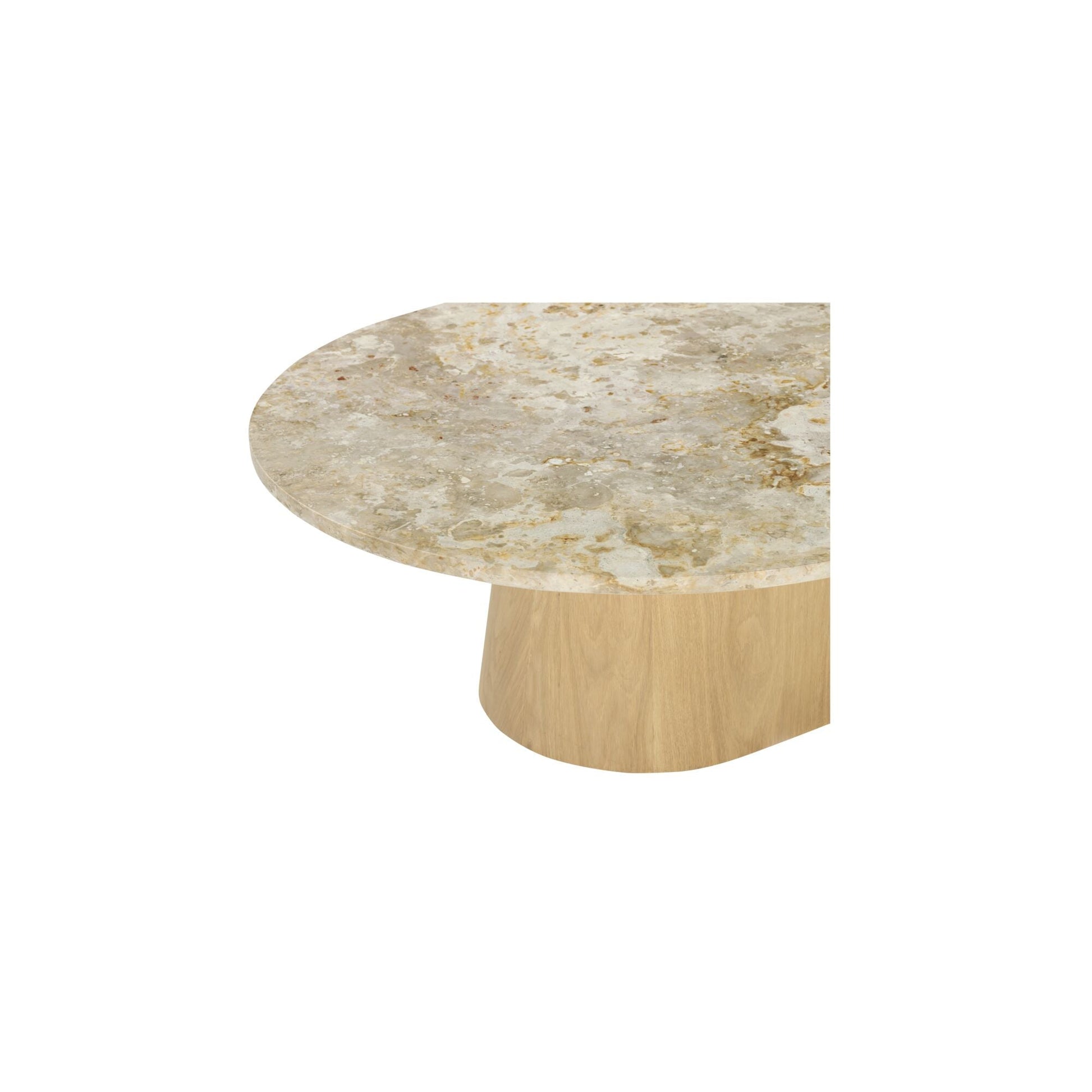 Carly Panther Stone Coffee Table - Ornate Home