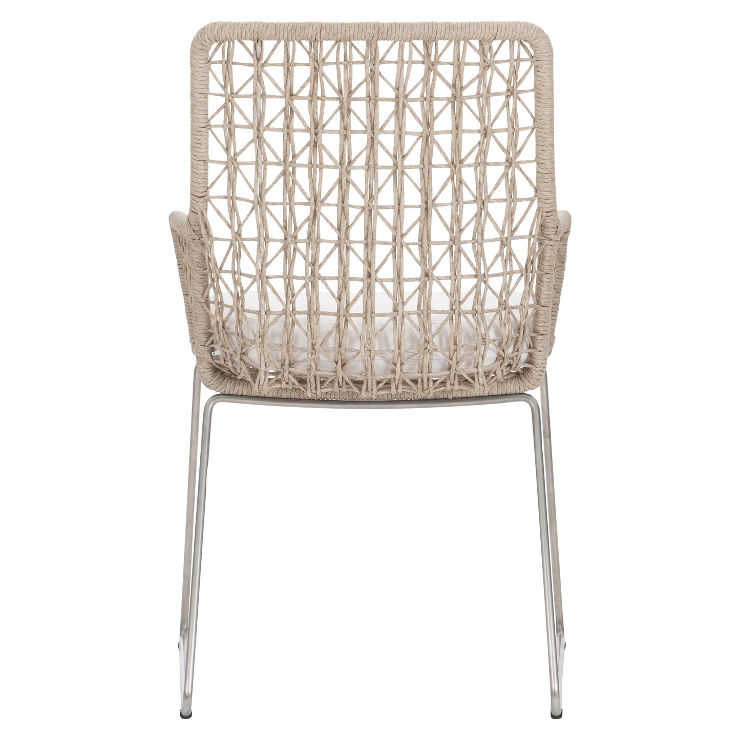Carmel Hazelnut/White/Cream Outdoor Arm Chair - Ornate Home