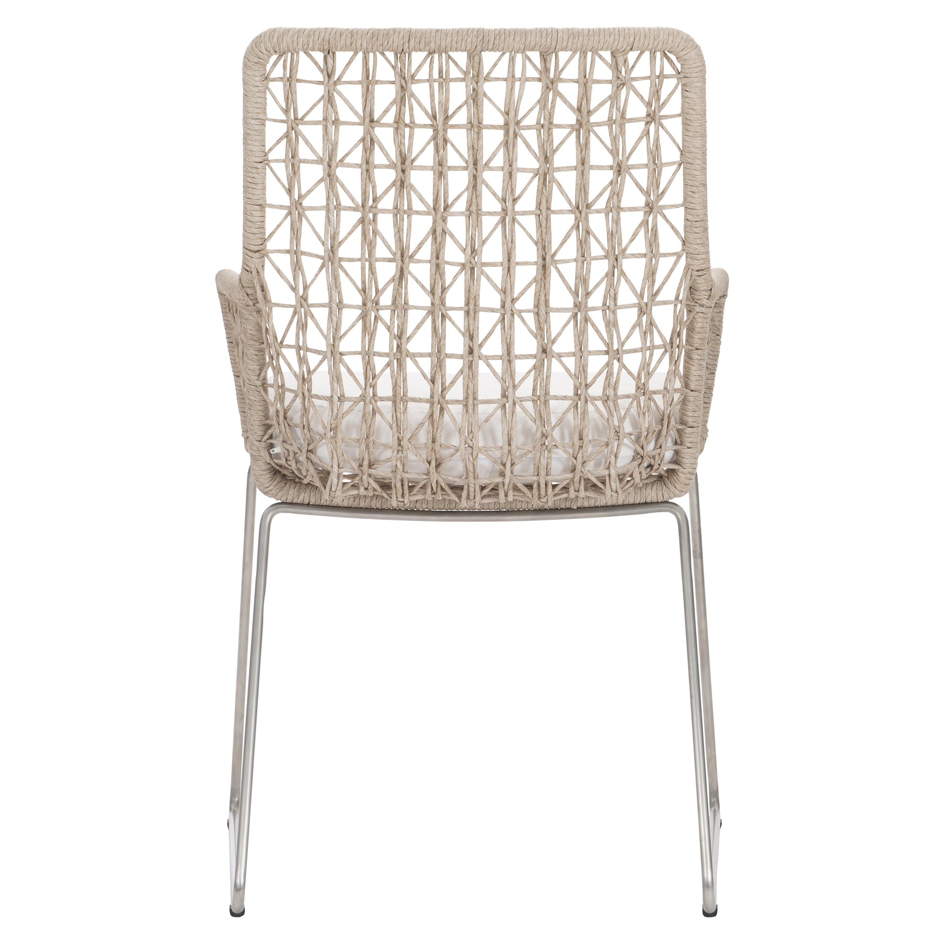 Carmel Hazelnut/White/Cream Outdoor Arm Chair - Ornate Home