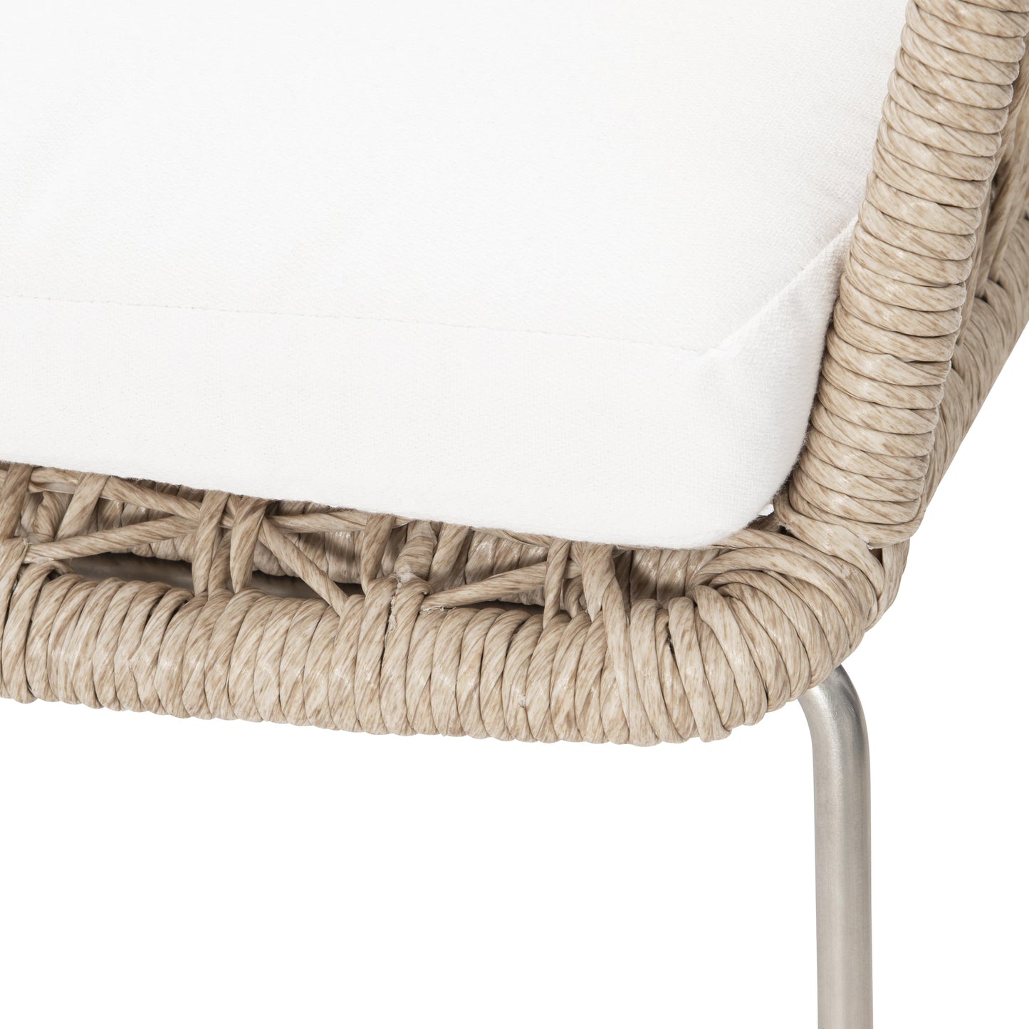 Carmel Hazelnut/White/Cream OutdoorChair - Ornate Home