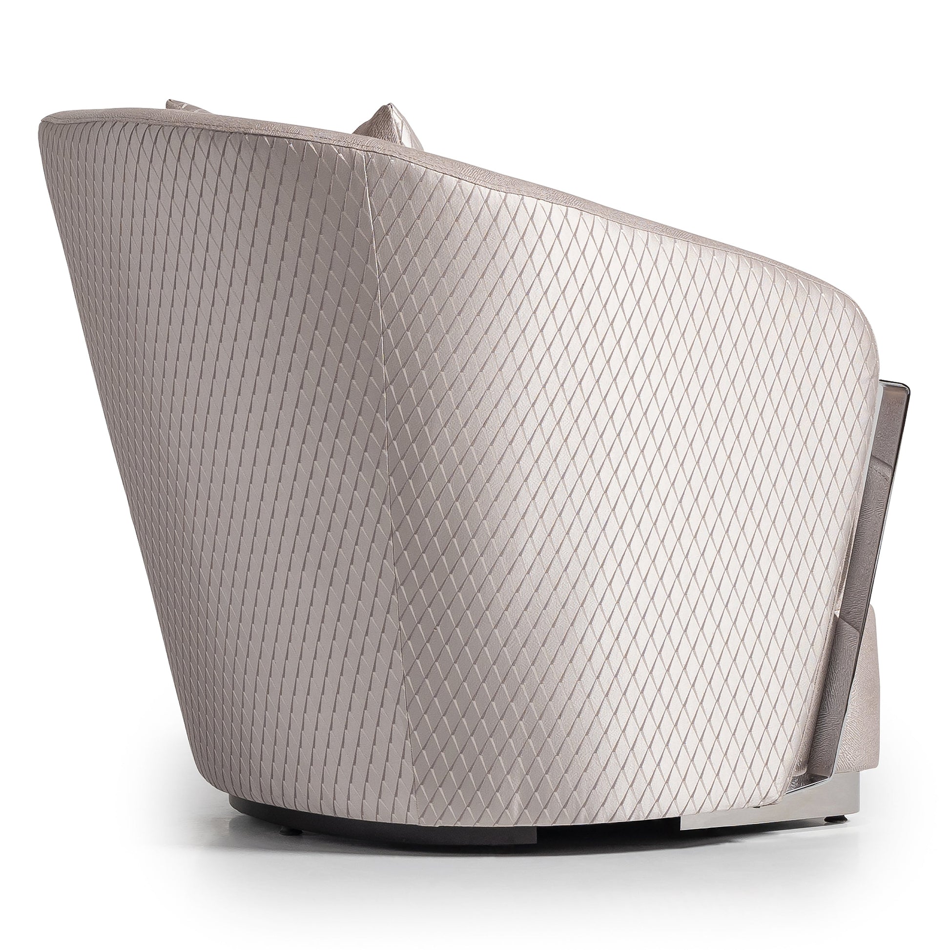 Carmela Silver/Zinc Accent Chair - Ornate Home