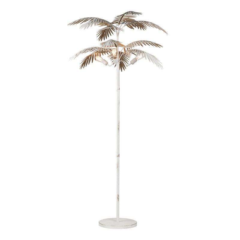 Carmichael White/Gold Floor Lamp - Ornate Home