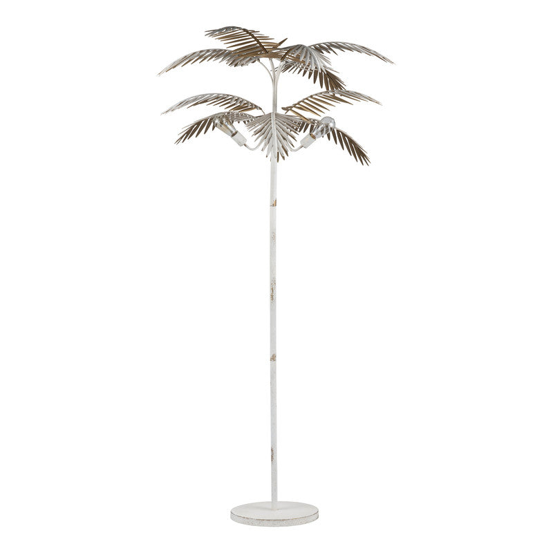 Carmichael White/Gold Floor Lamp - Ornate Home