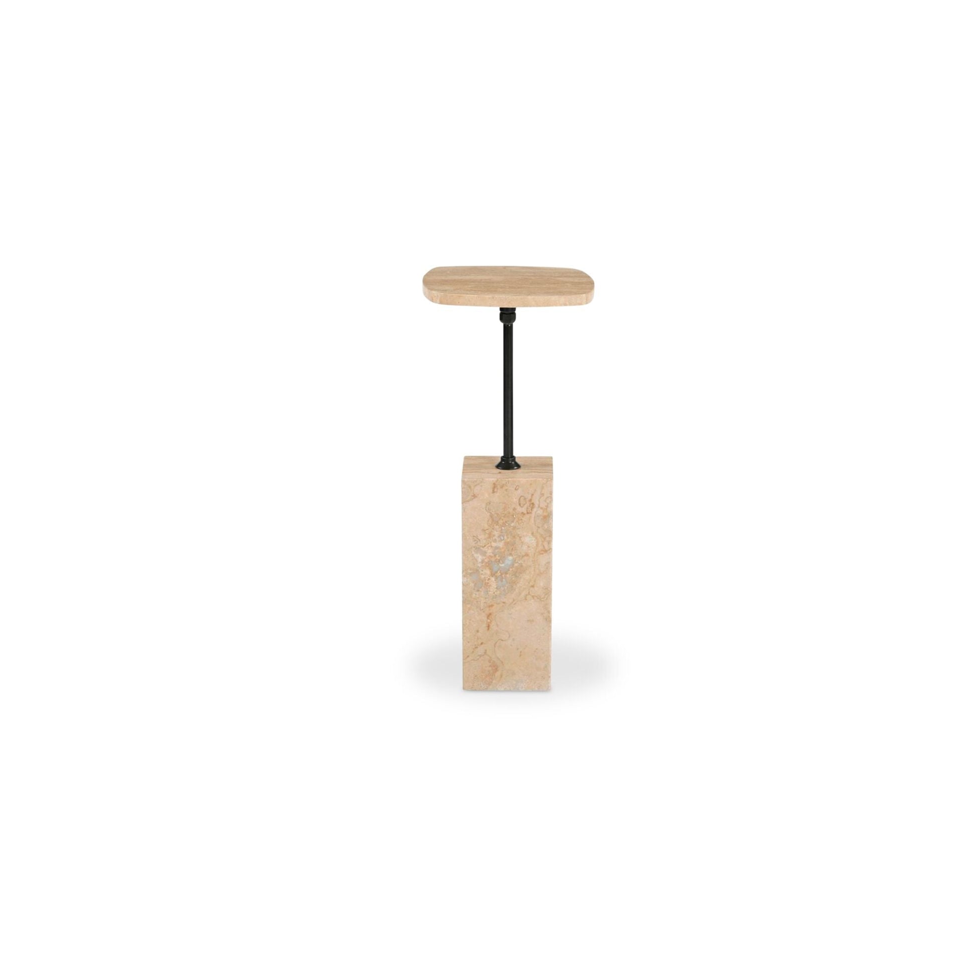 Caro Travertine Side Table - Ornate Home