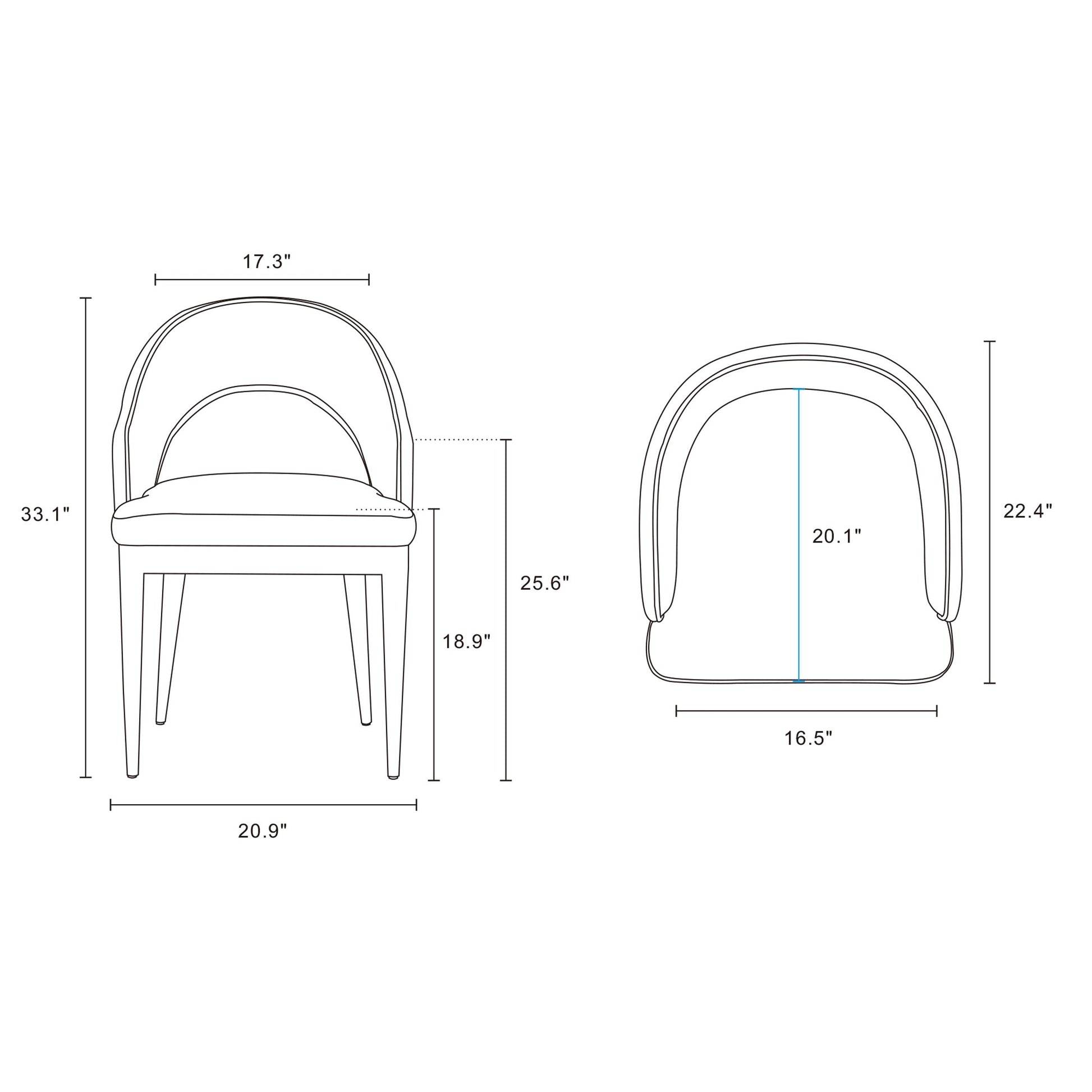 Carrington Dining Armchair in Light Grey - Ornate Home