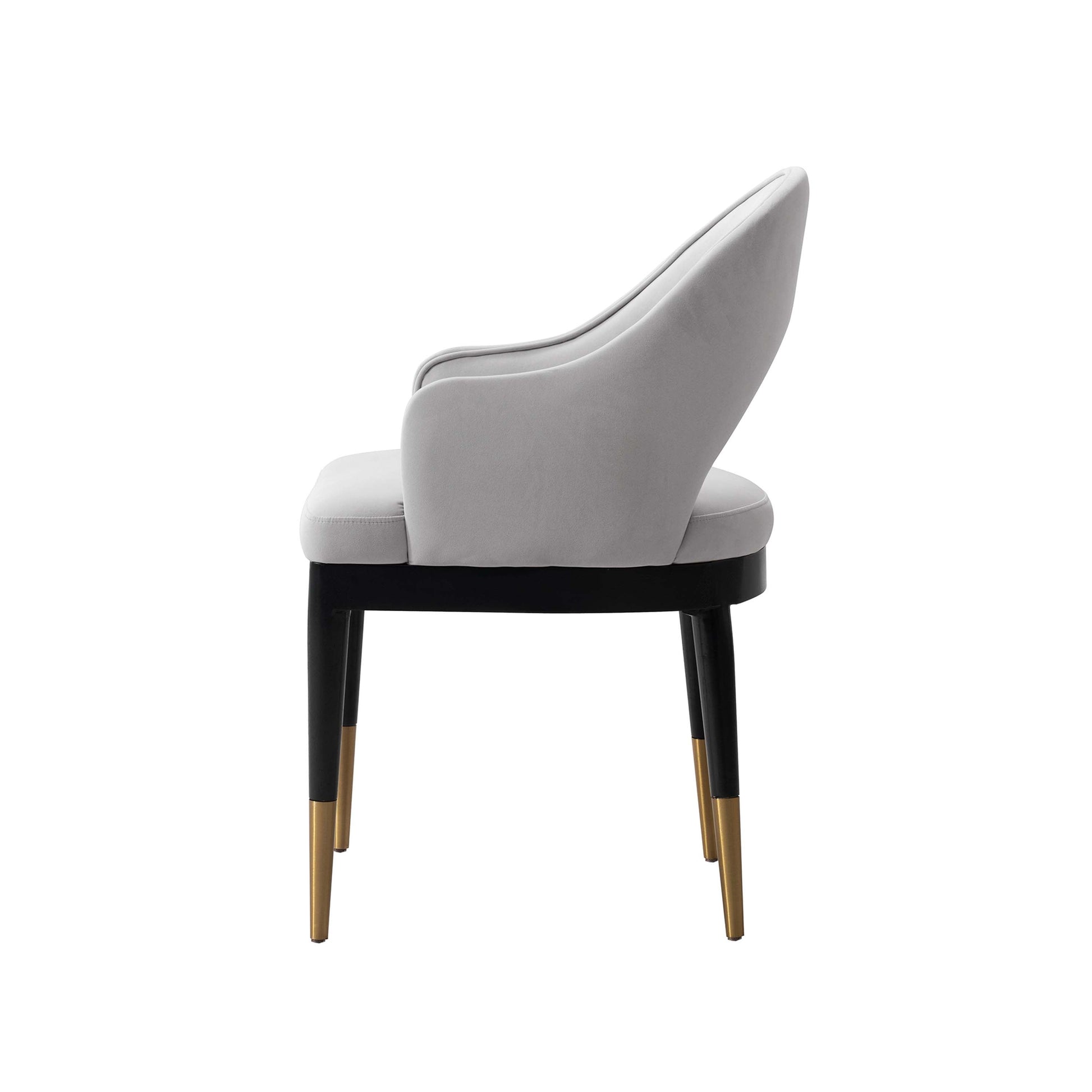 Carrington Dining Armchair in Light Grey - Ornate Home
