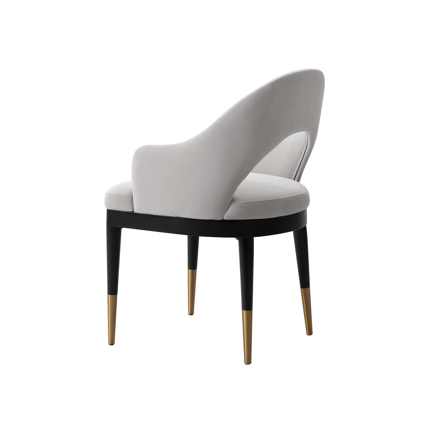 Carrington Dining Armchair in Light Grey (set of 2) - Ornate Home