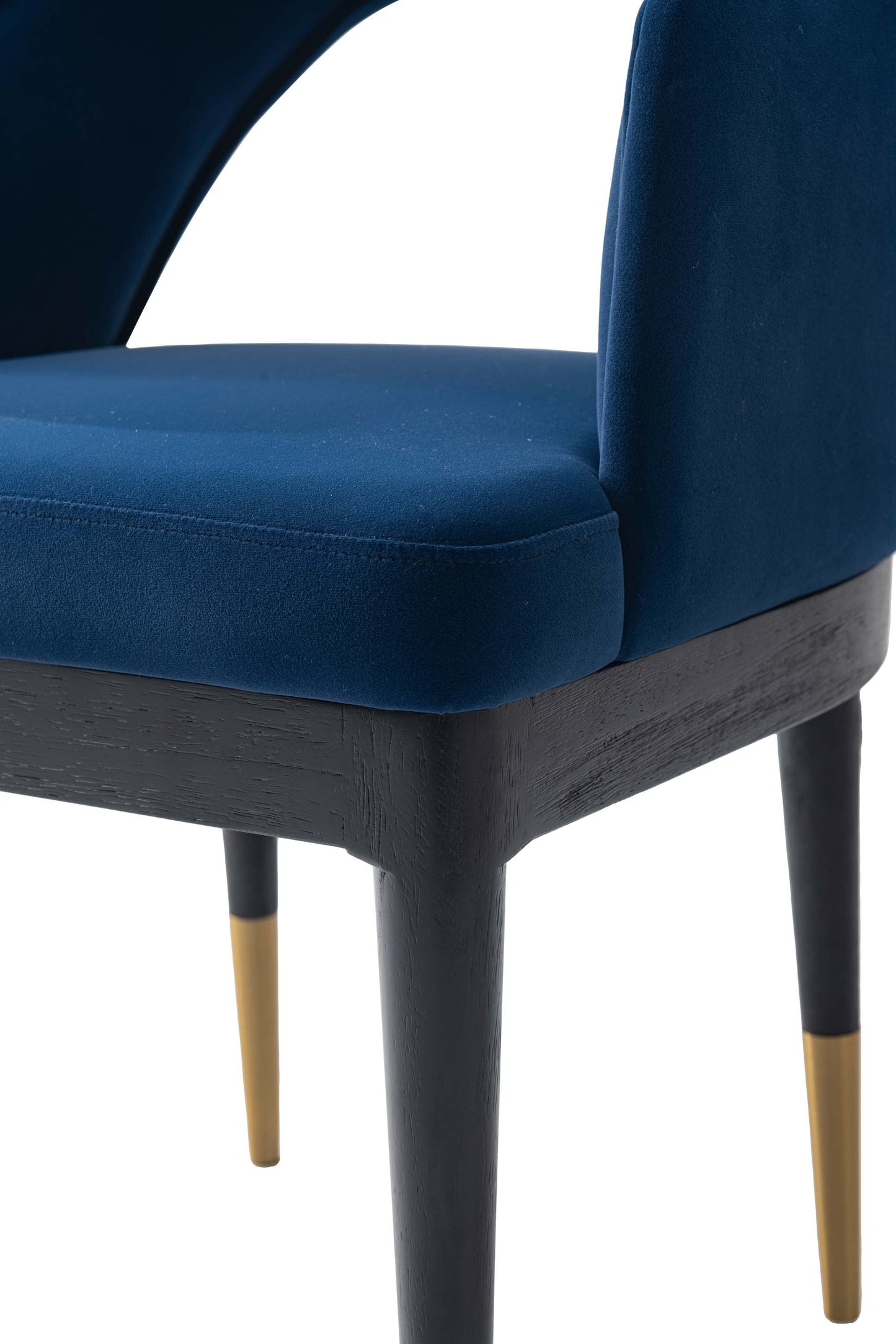Carrington Dining Armchair in Midnight Blue (set of 2) - Ornate Home