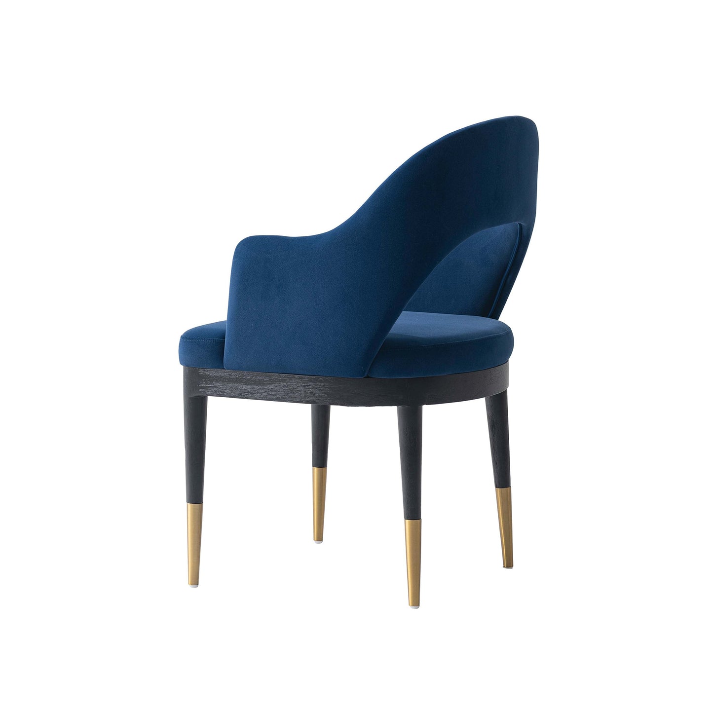 Carrington Dining Armchair in Midnight Blue (set of 2) - Ornate Home