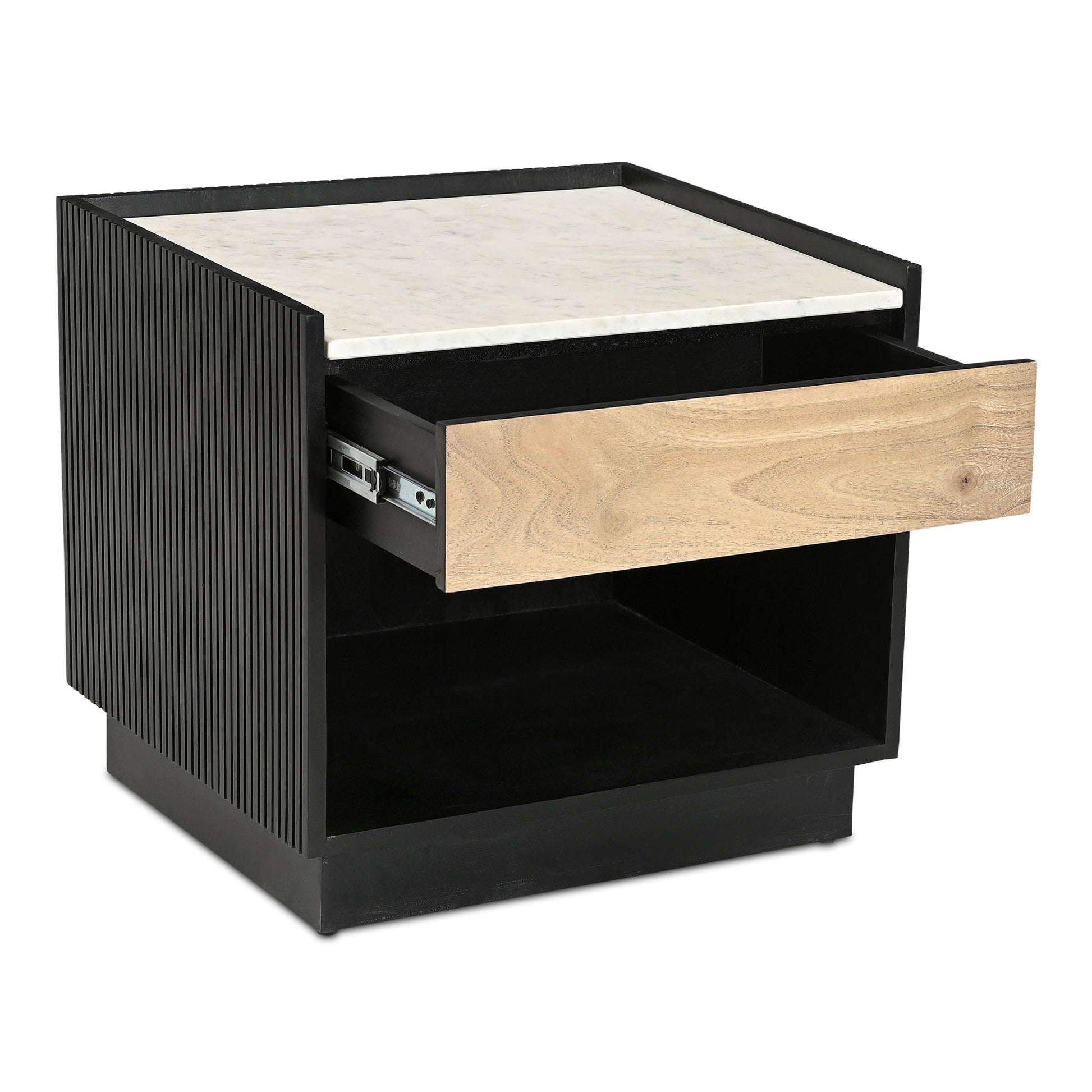 Carter Black Nightstand - Ornate Home