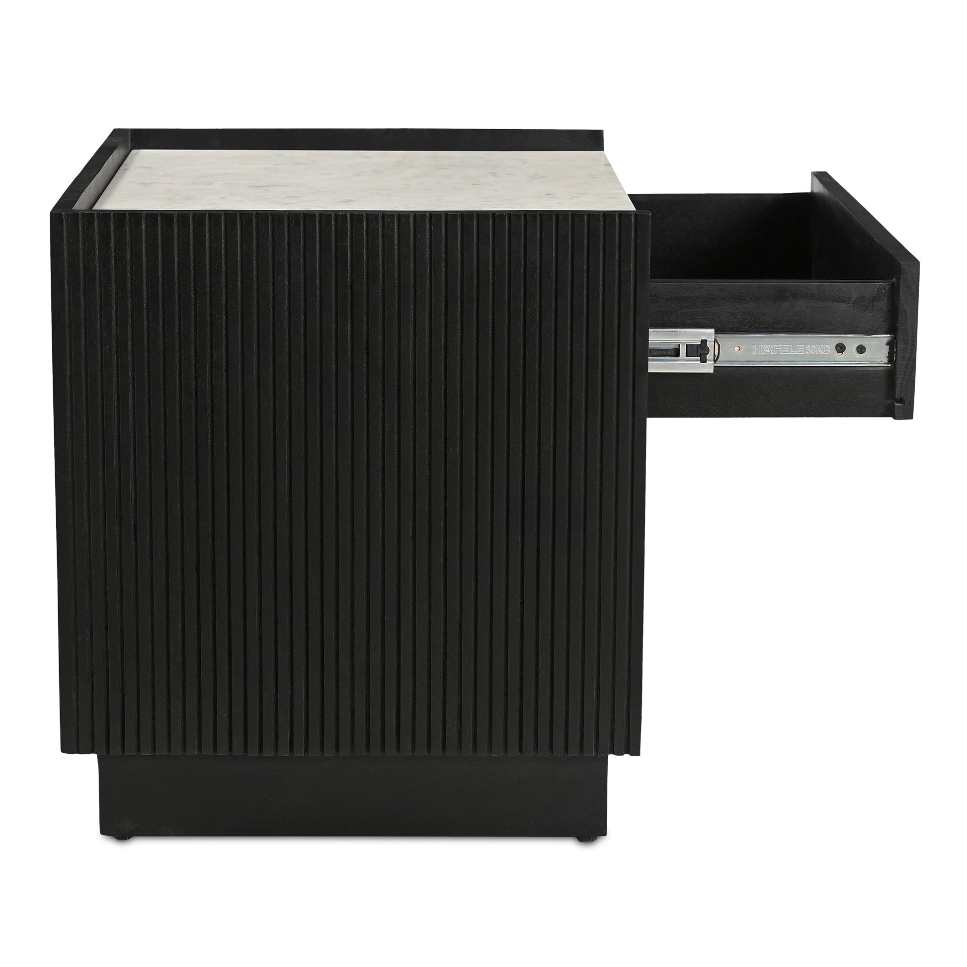 Carter Black Nightstand - Ornate Home