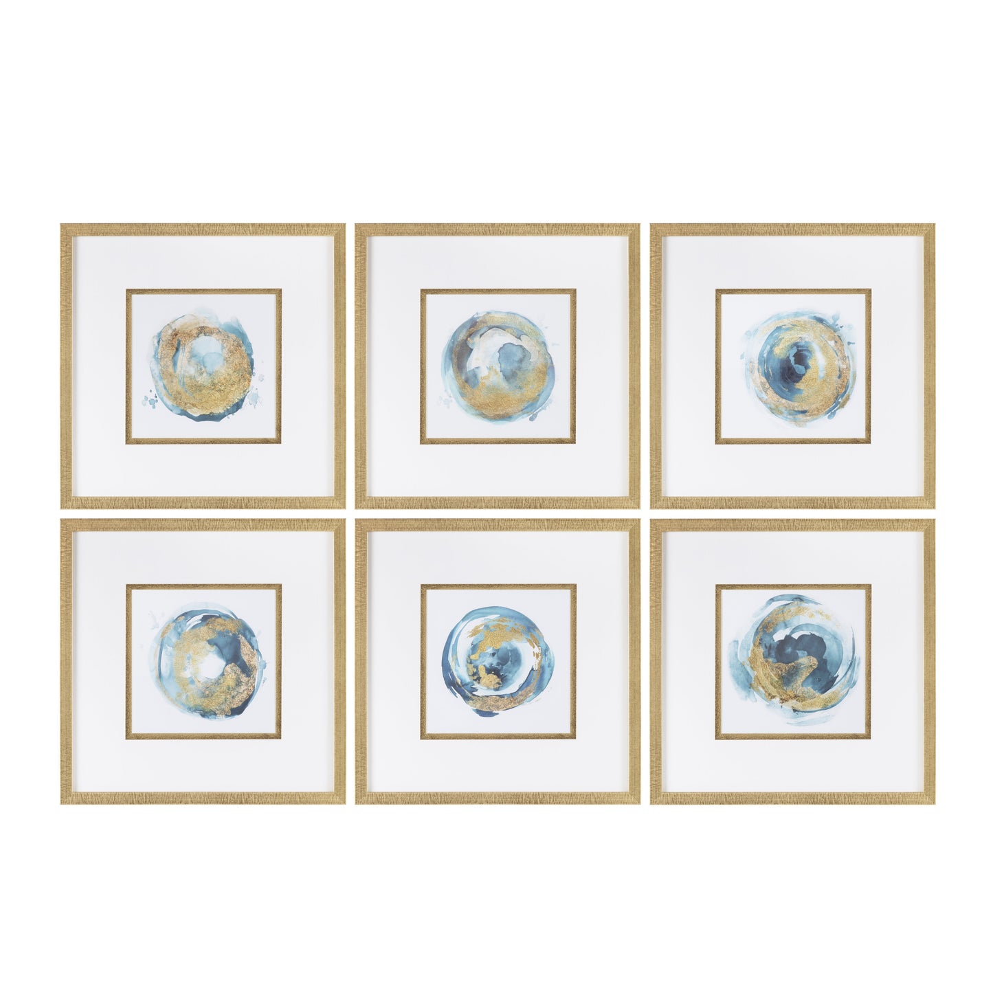 Carver Blue/Gold Print - Ornate Home