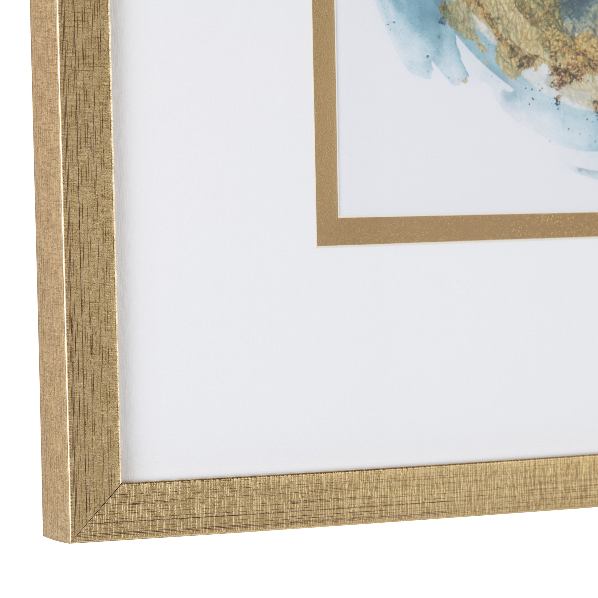 Carver Blue/Gold Print - Ornate Home