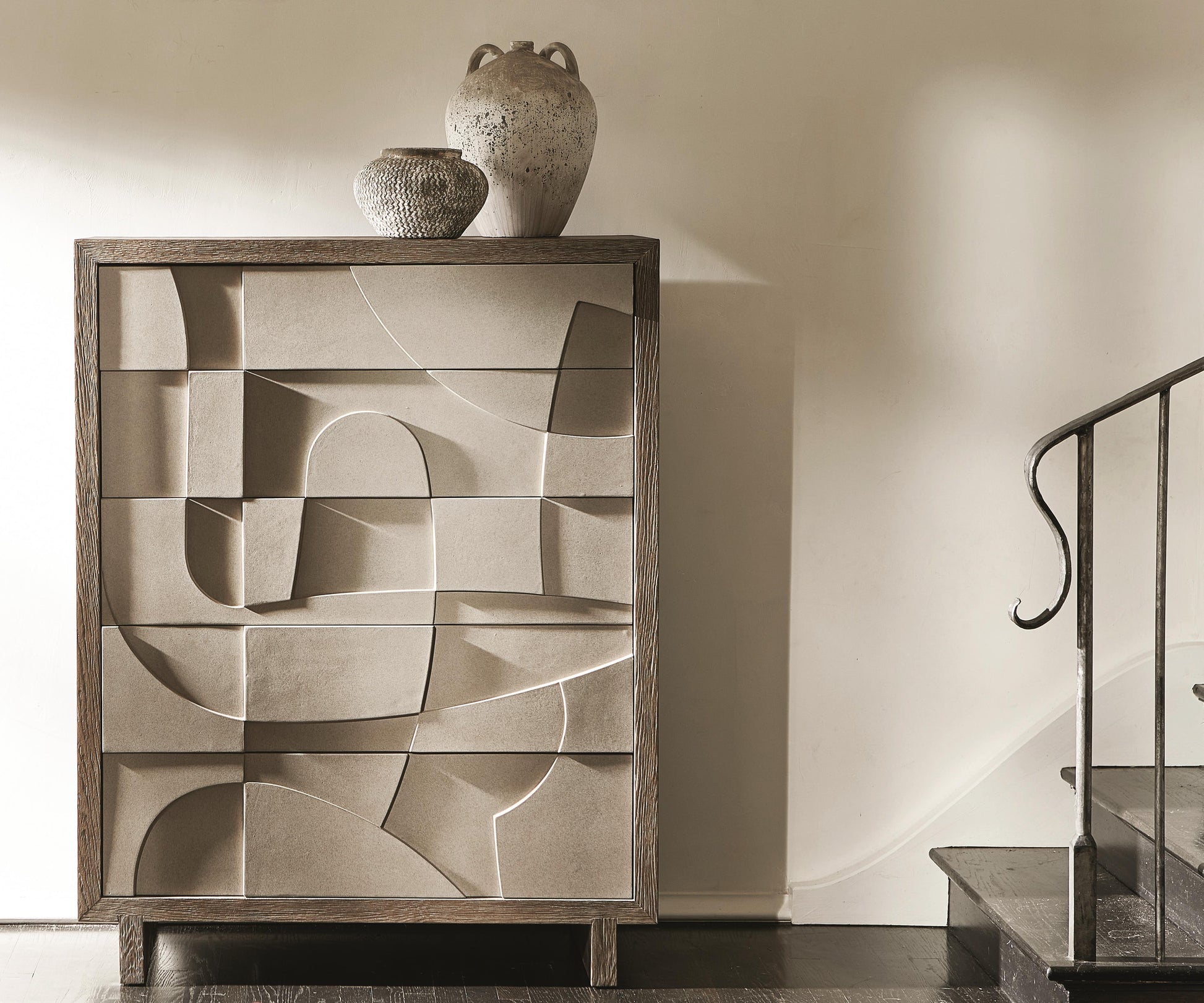 Casa Paros Bedrock/Playa Tall Drawer Chest - Ornate Home