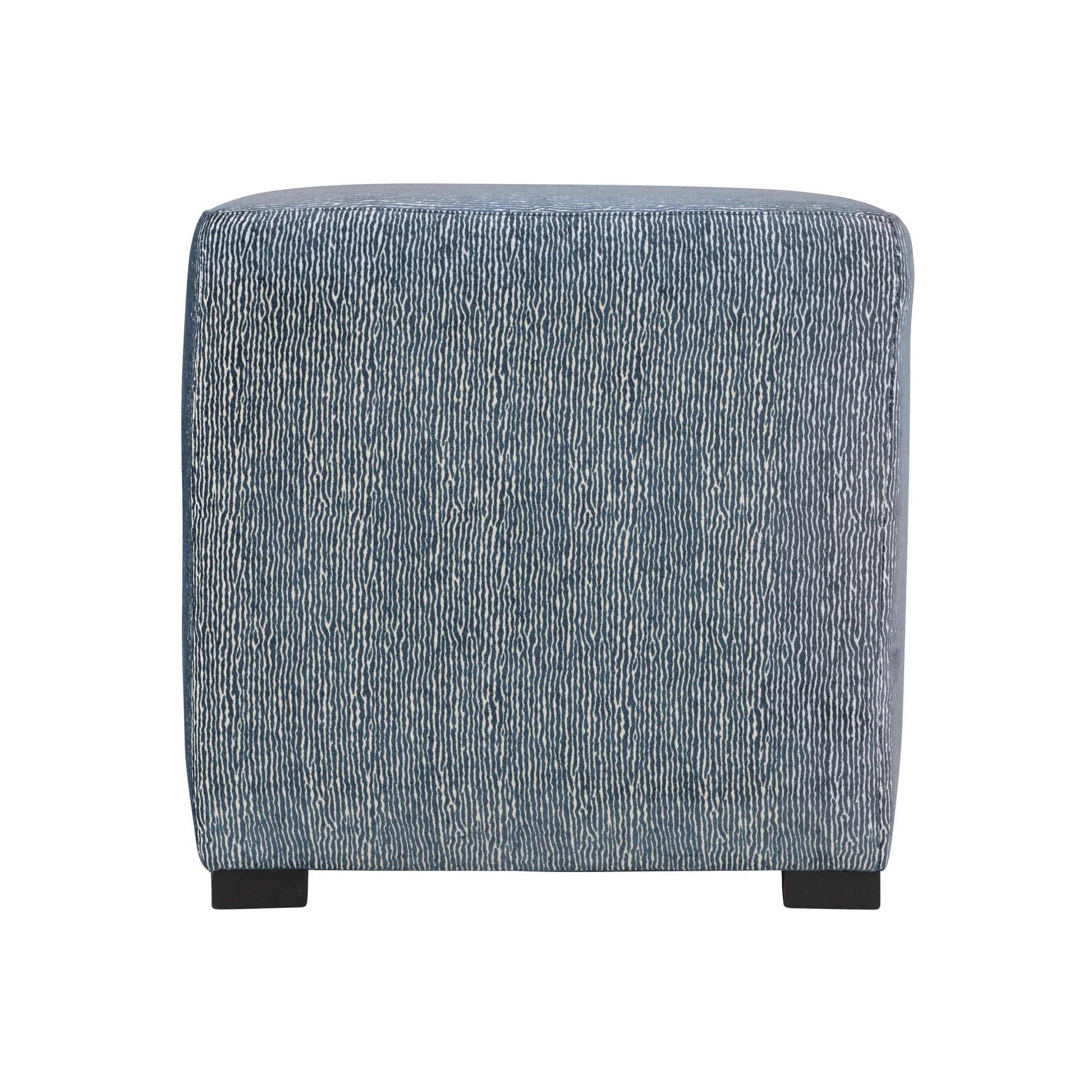 Casale Blue Fabric Ottoman - Ornate Home