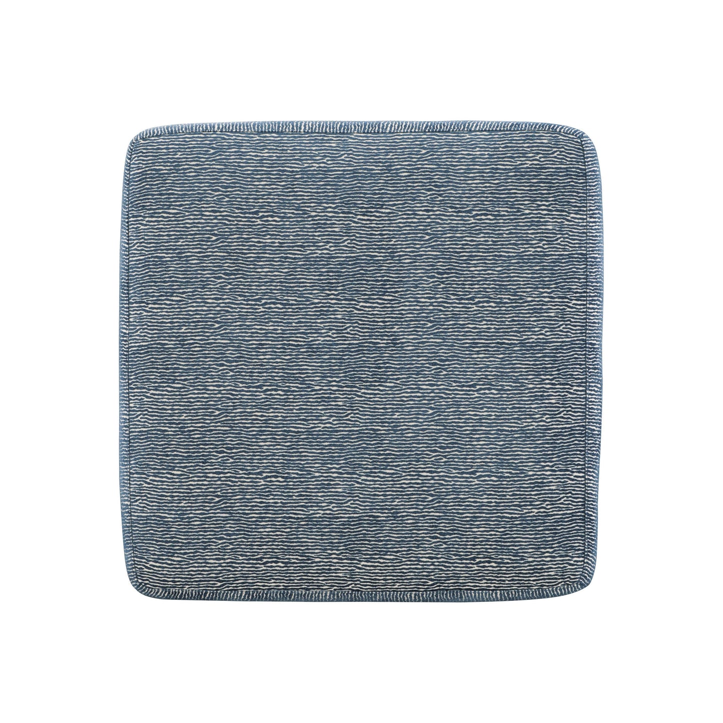 Casale Blue Fabric Ottoman - Ornate Home