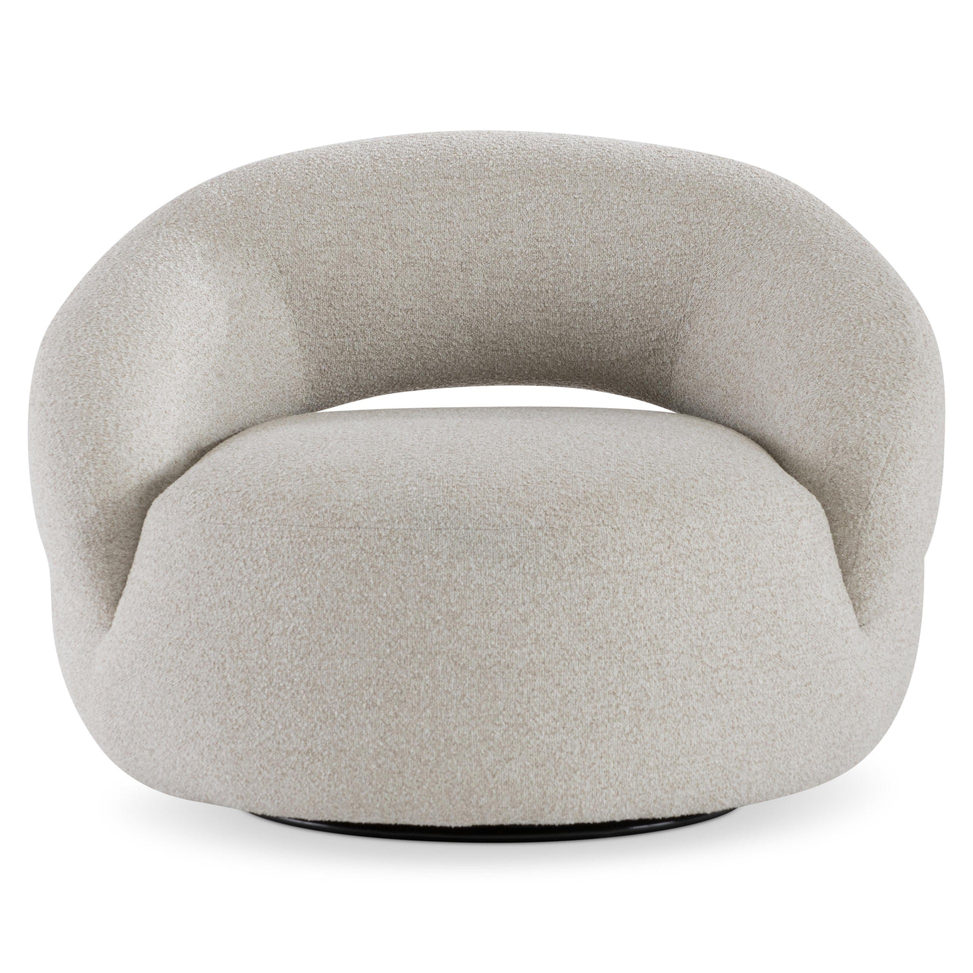 Cascais Beige/Tan Outdoor Swivel Chair - Ornate Home