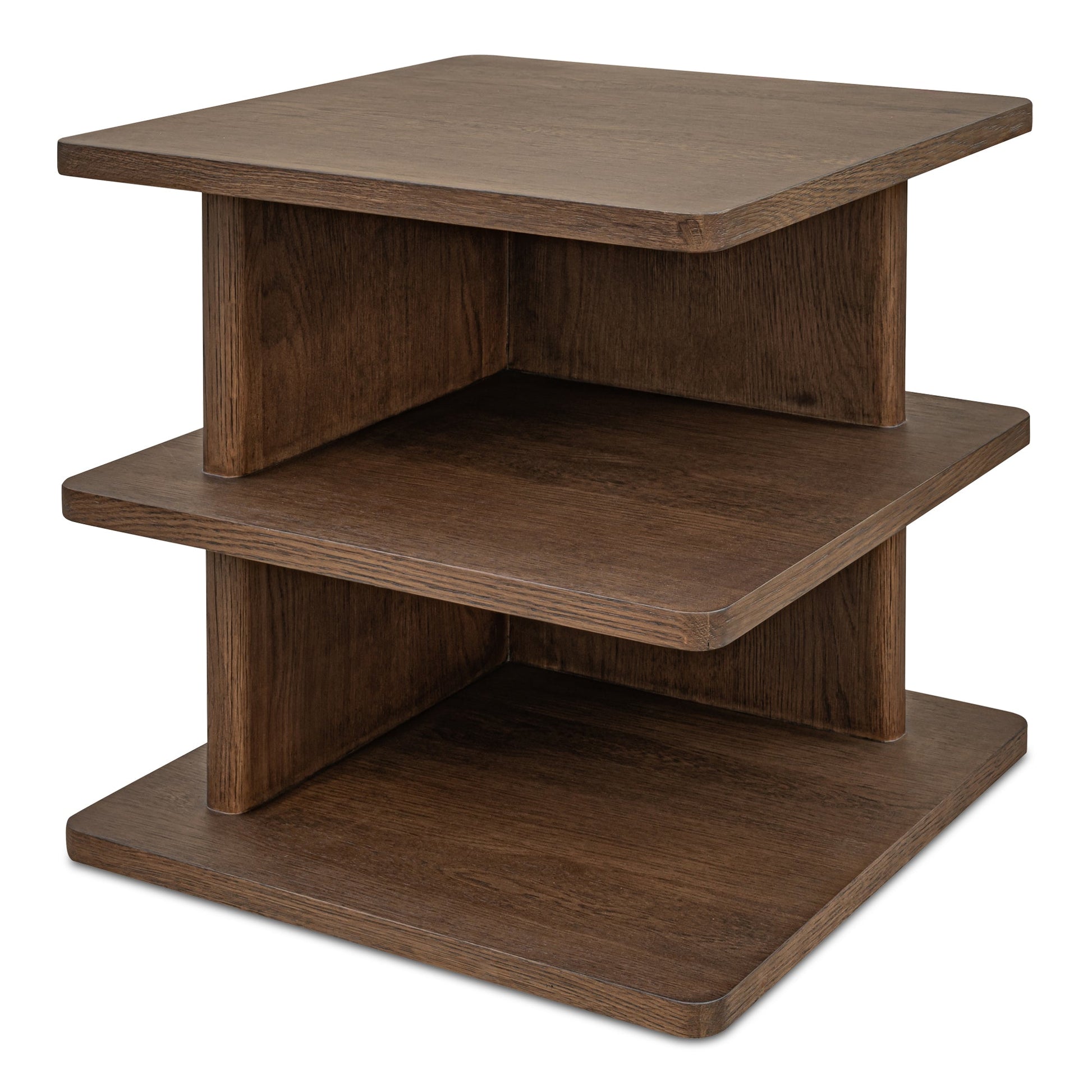 Casey Dark Brown Side Table - Ornate Home