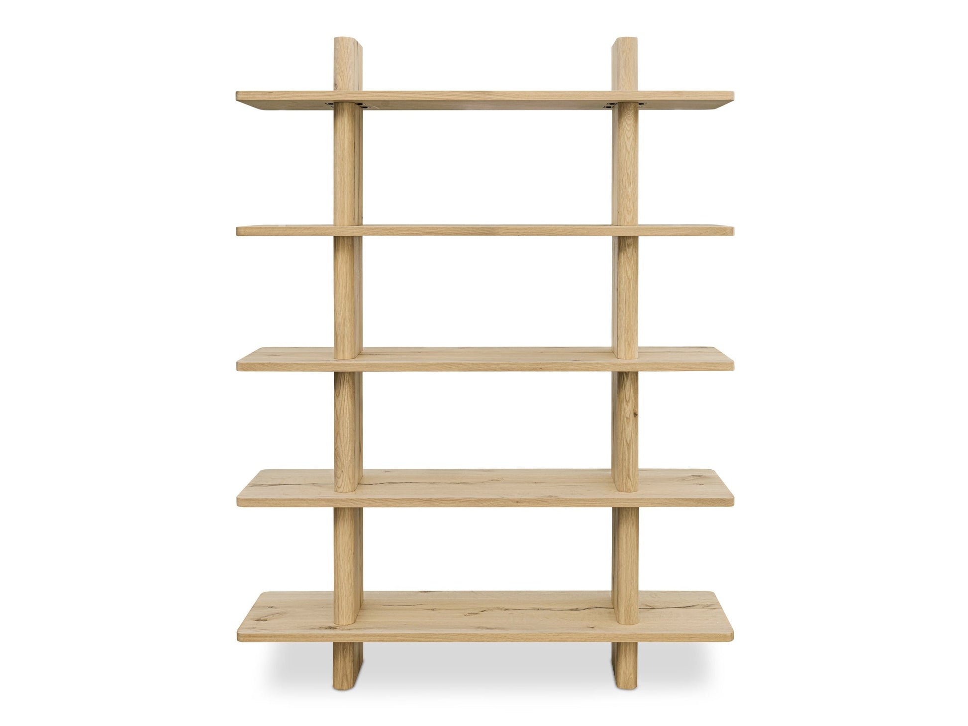 Casey Rustic Oak Large Bookcase - Ornate Home