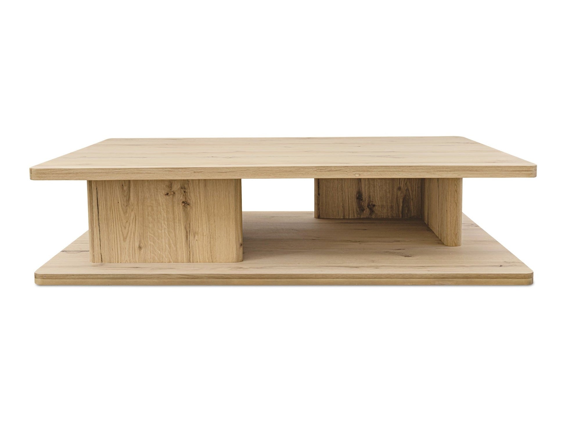 Casey Rustic Oak Large Coffee Table - Ornate Home